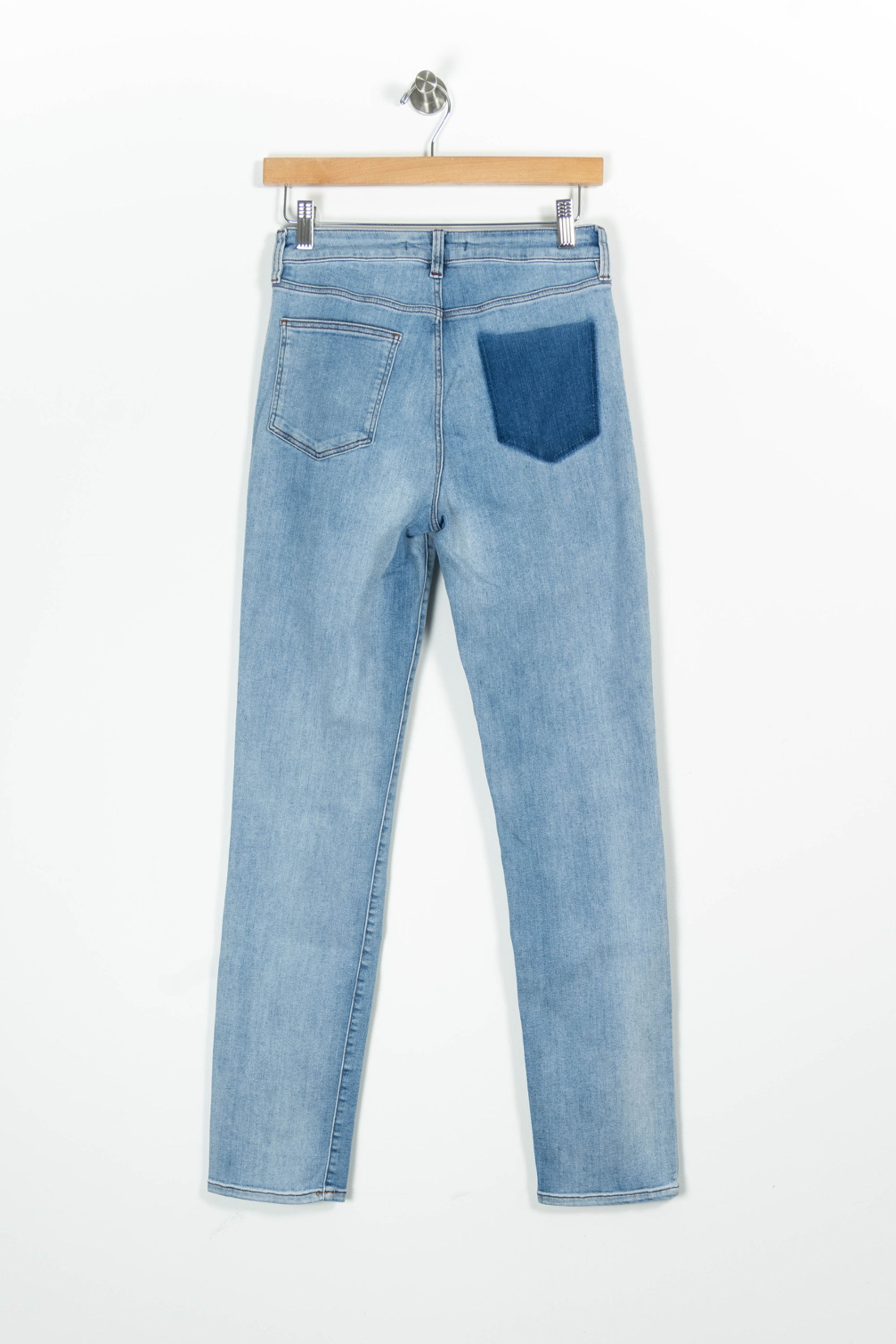 Cropped slim jeans with studs COMPTOIR DES COTONNIERS - Seconde main Blue