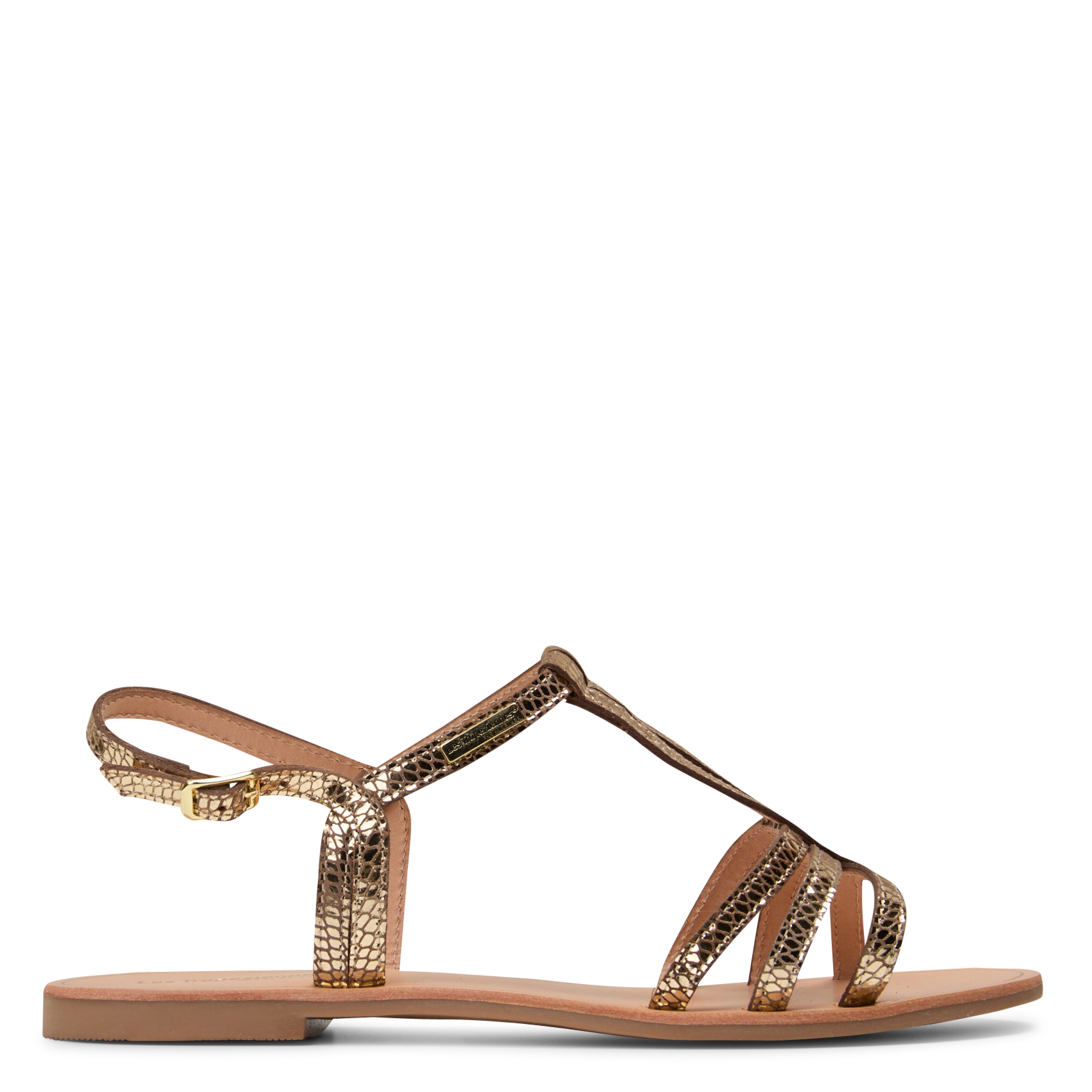 Leren sandalen LES TROPEZIENNES PAR M.BELARBI Goudkleurig