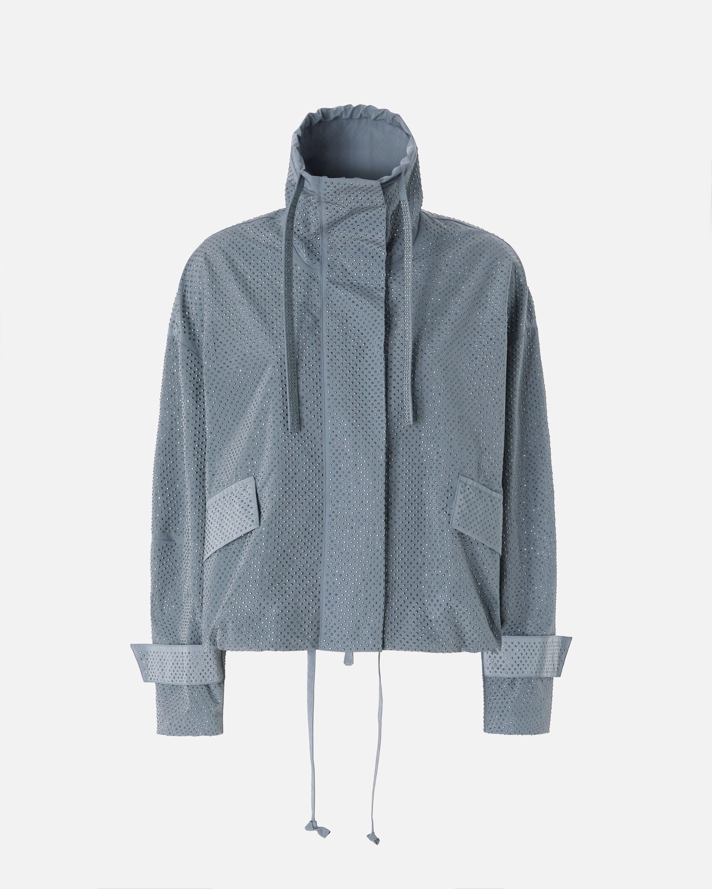 Blouson à micro clous all-over PINKO Gris