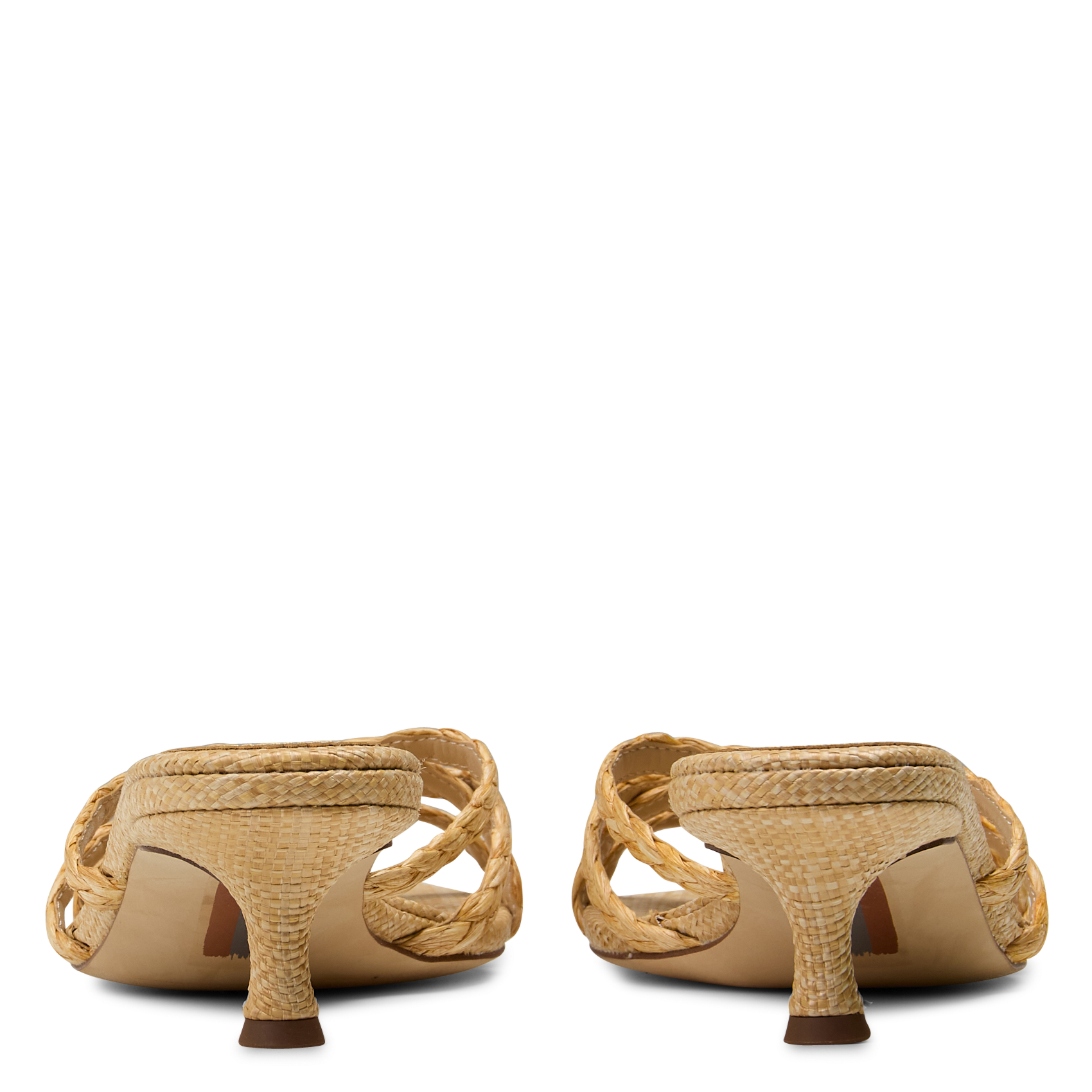 Mules en raphia SAM EDELMAN Beige