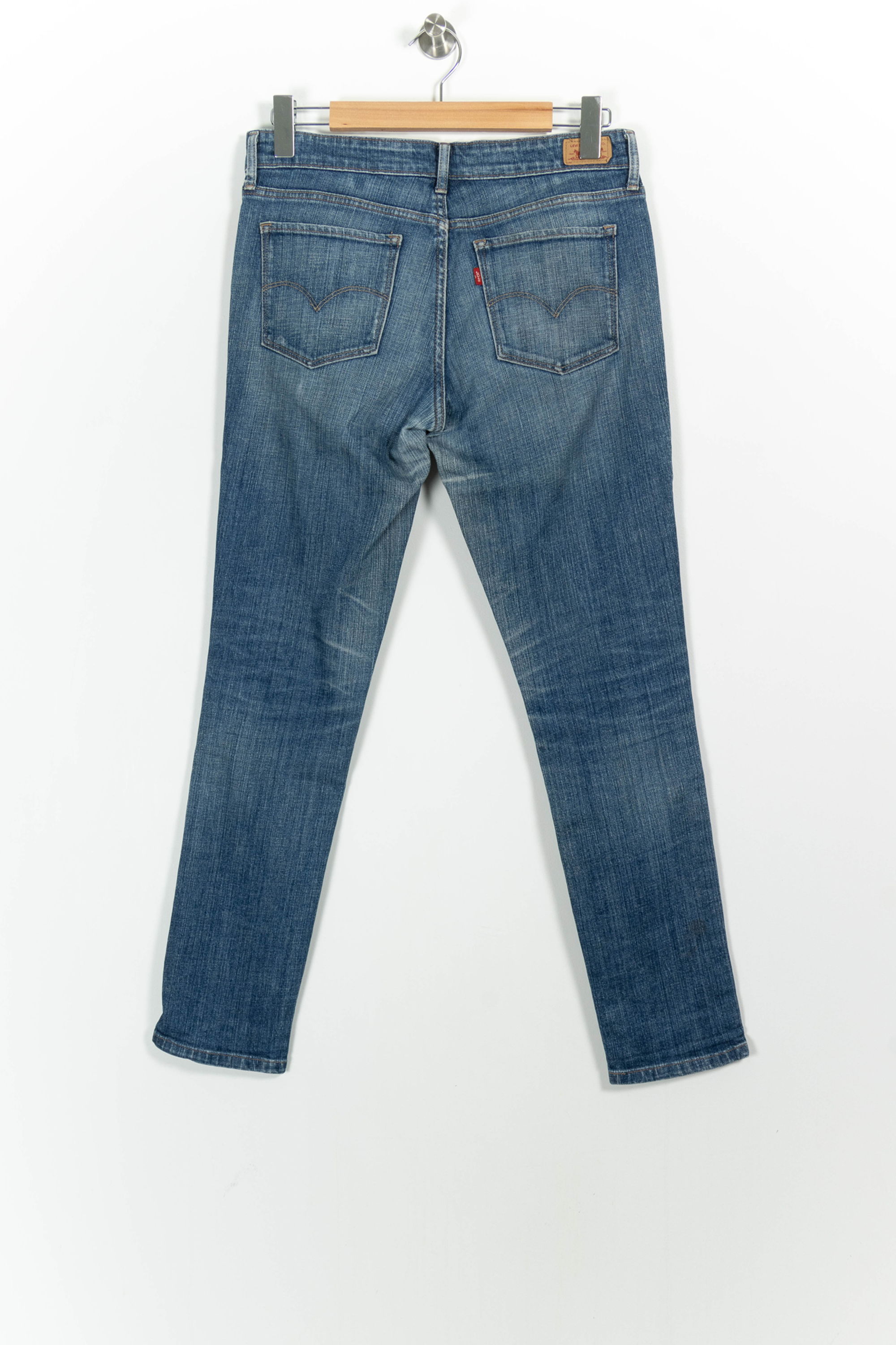 Cropped slim jeans with studs LEVI'S - Seconde main Blue