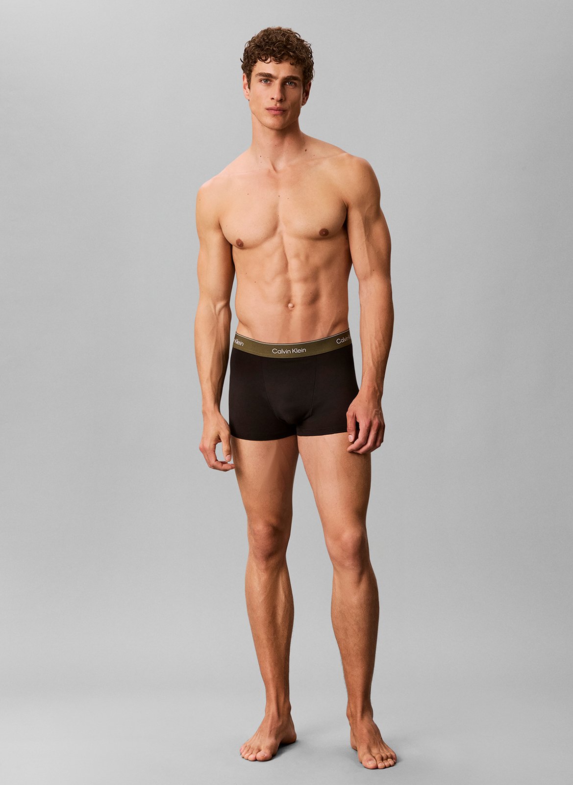 Set aus 5 einfarbigen Boxershorts  CALVIN KLEIN UNDERWEAR Violett