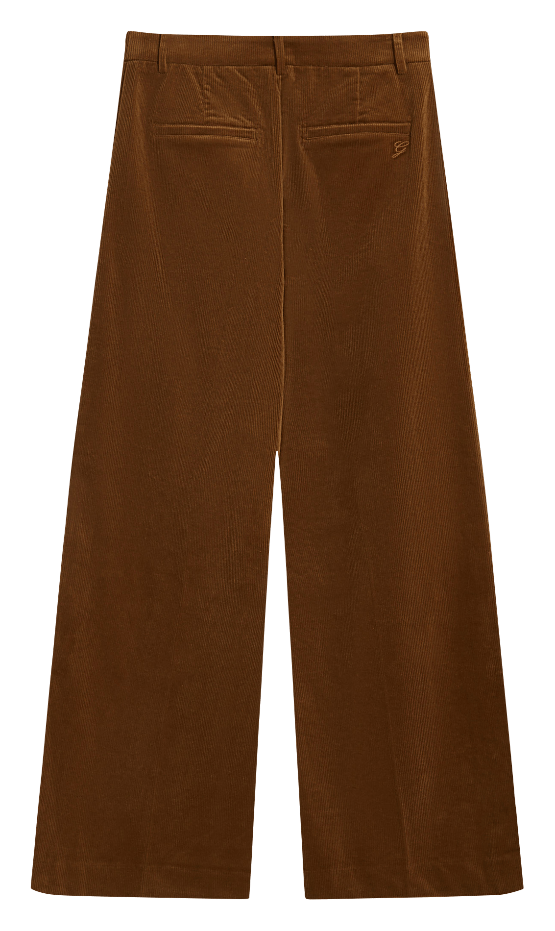 Wijde ribbroek GRACE ET MILA Bruin