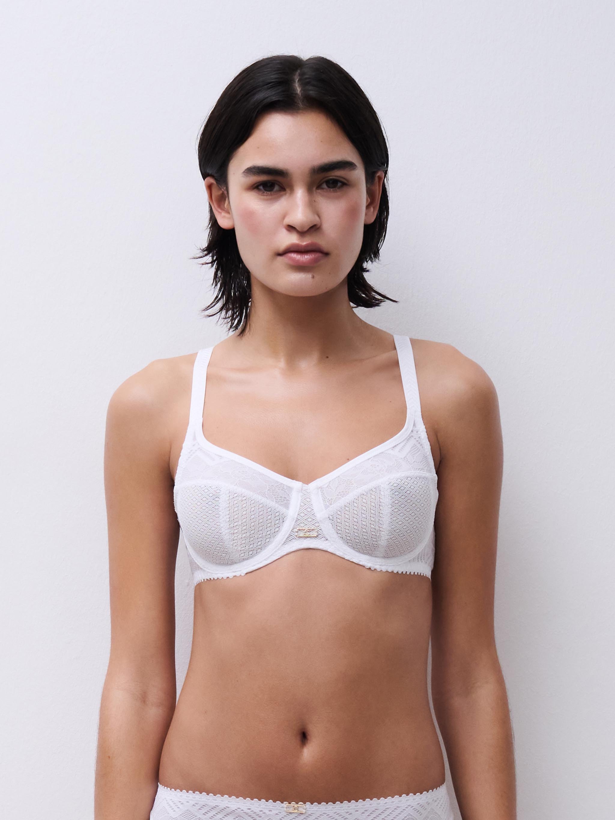 Full-cup bra CHANTELLE White