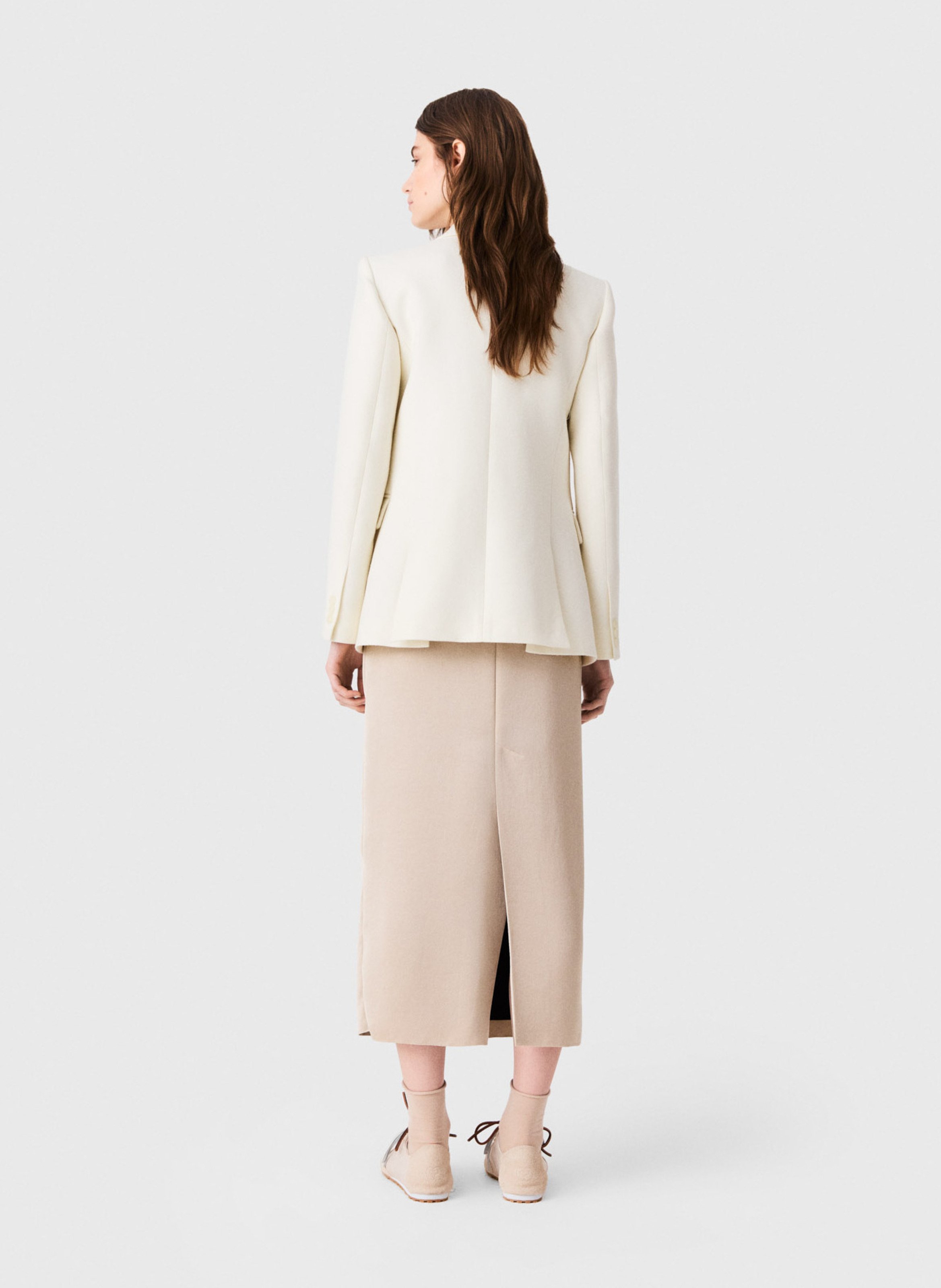 Fitted suit jacket MAJE Beige