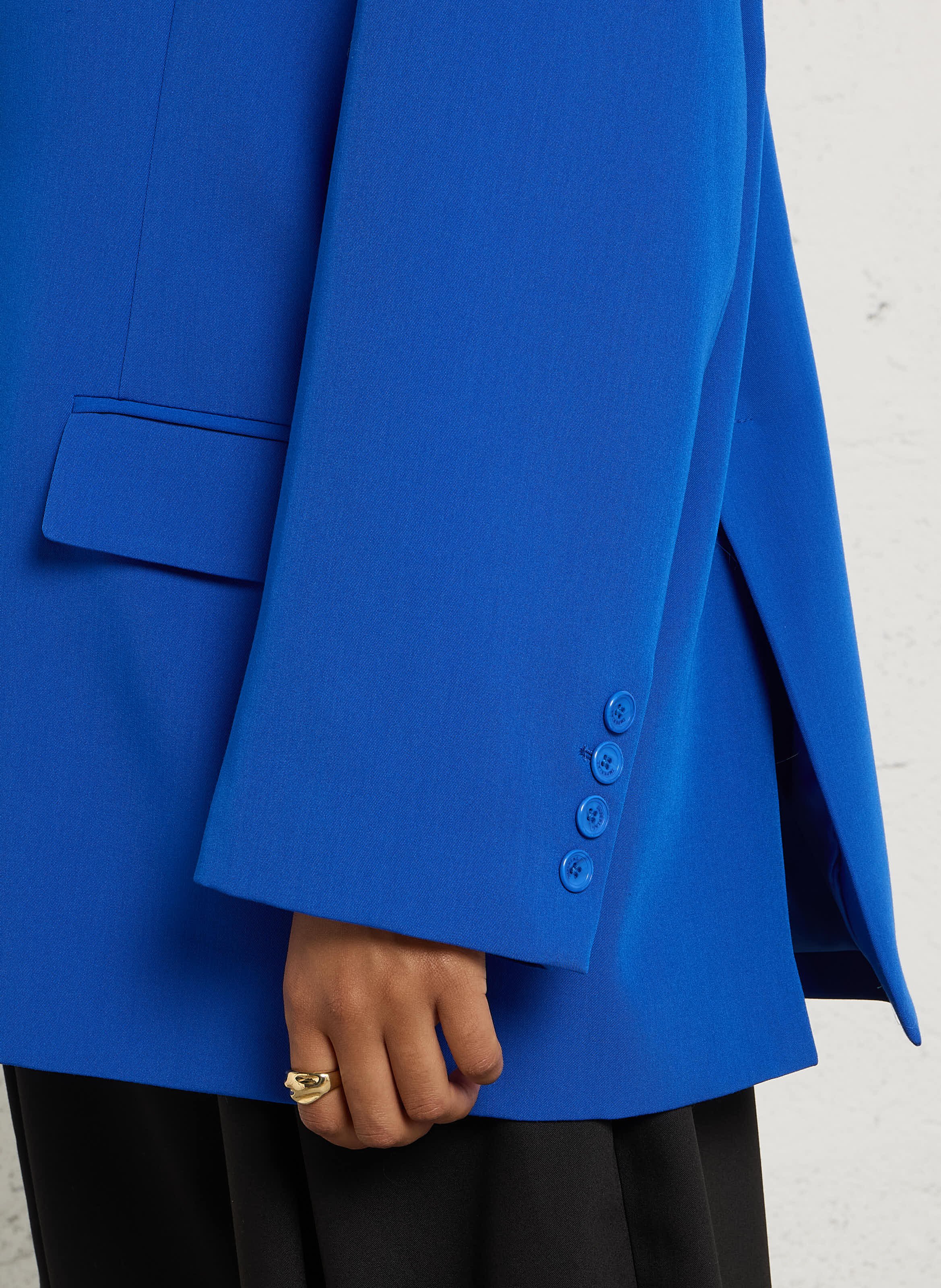 Oversize Blazer in Uni-Farbe IMPERIAL Blau
