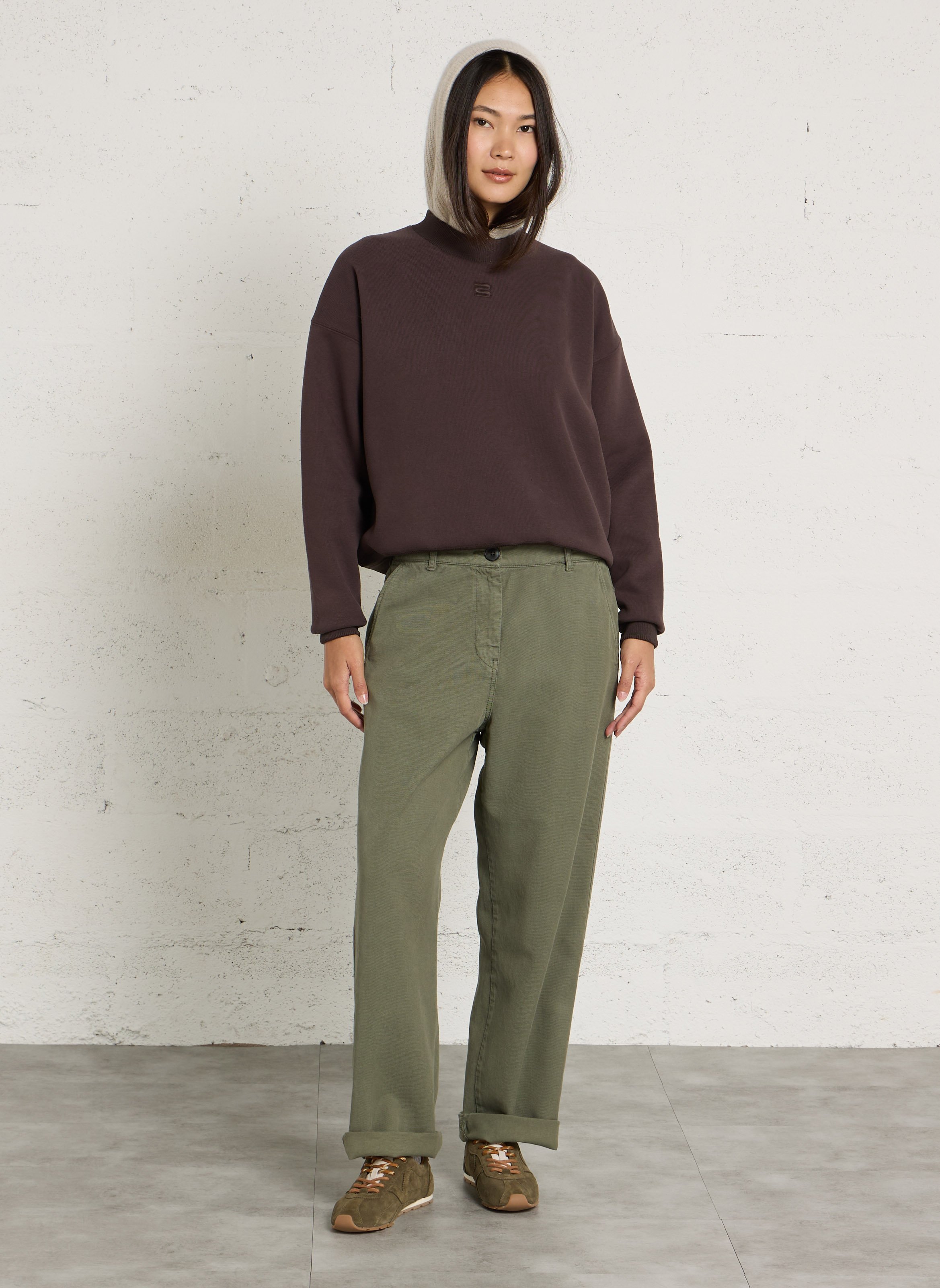 Wide-leg pants BELLEROSE Khaki