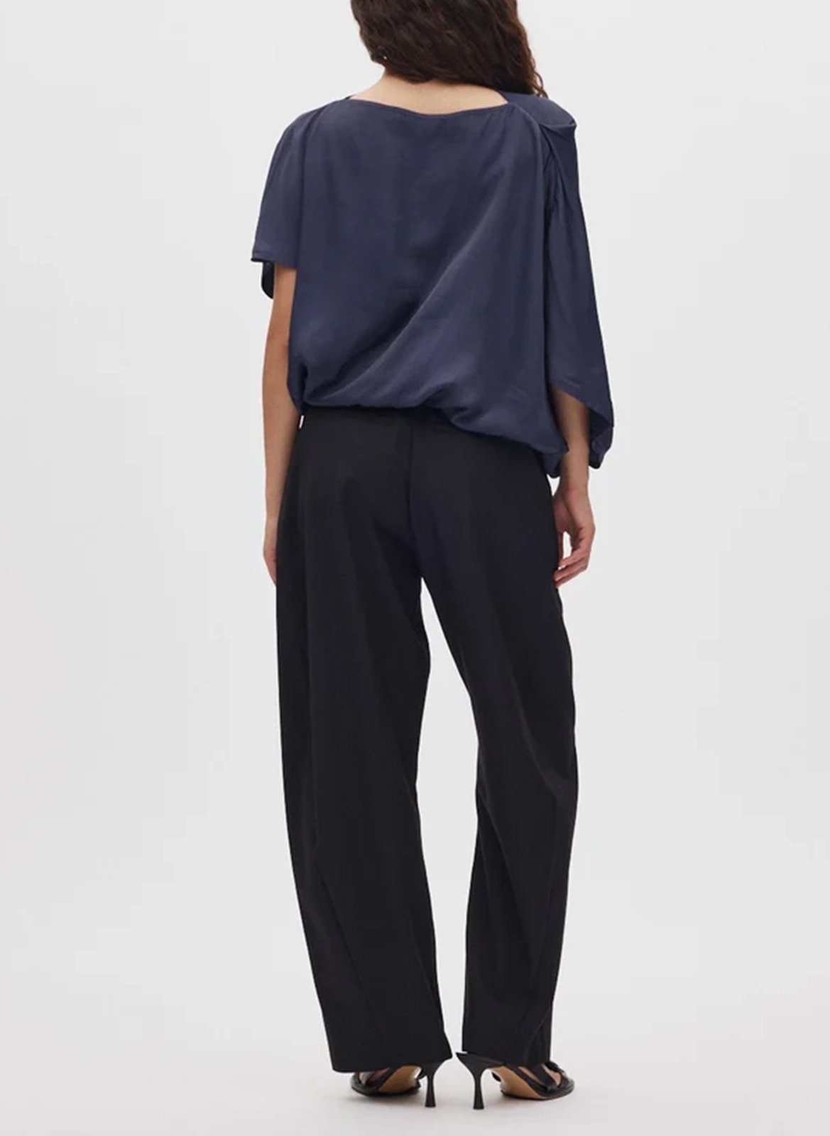 Top col rond drapé RABENS SALONER Blue