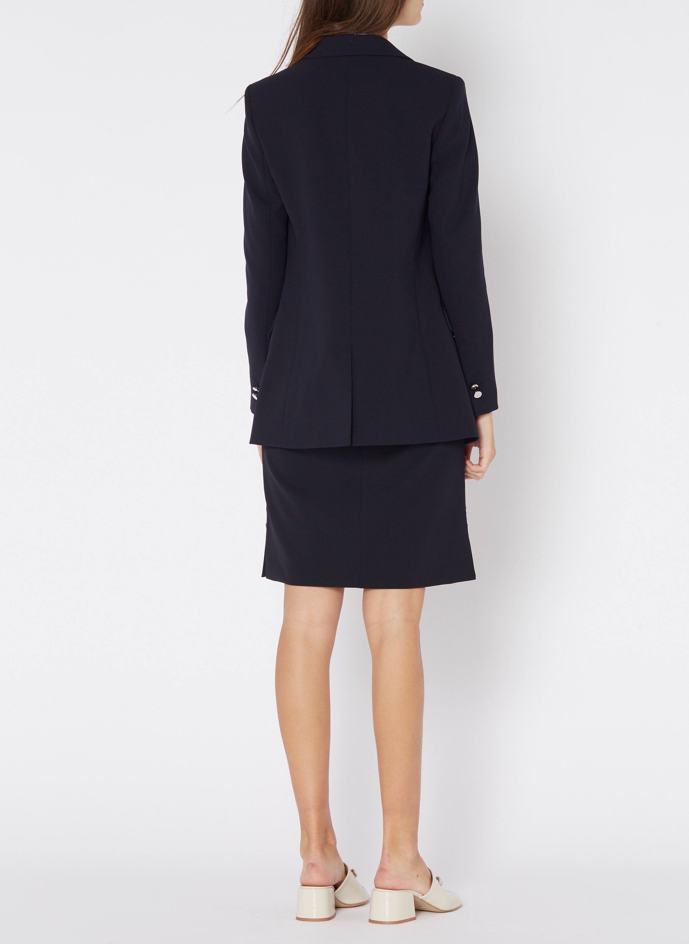 Mid-length jacket with tailored collar MAISON 123 Blue