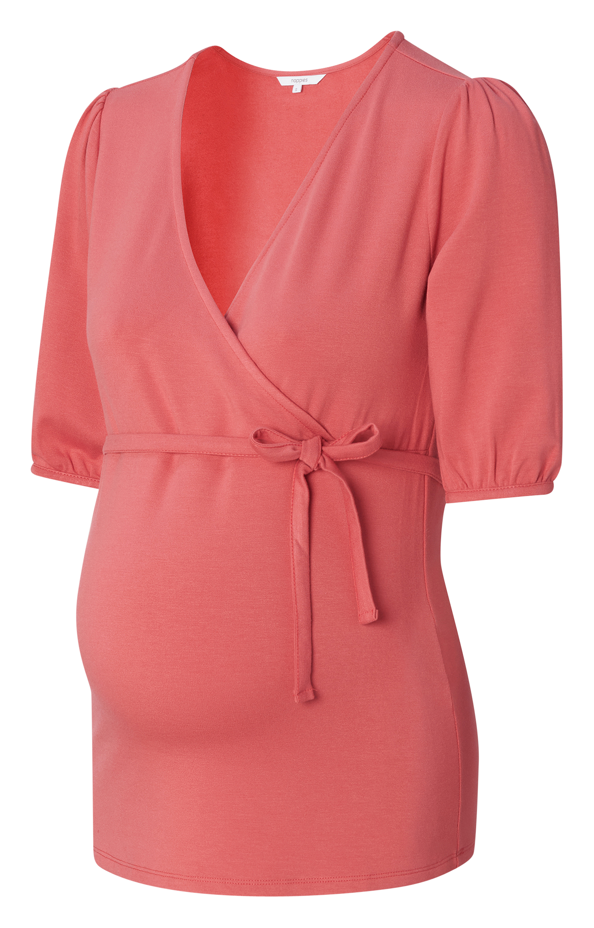 Weich fallendes Top mit überkreuztem Kragen NOPPIES Rot