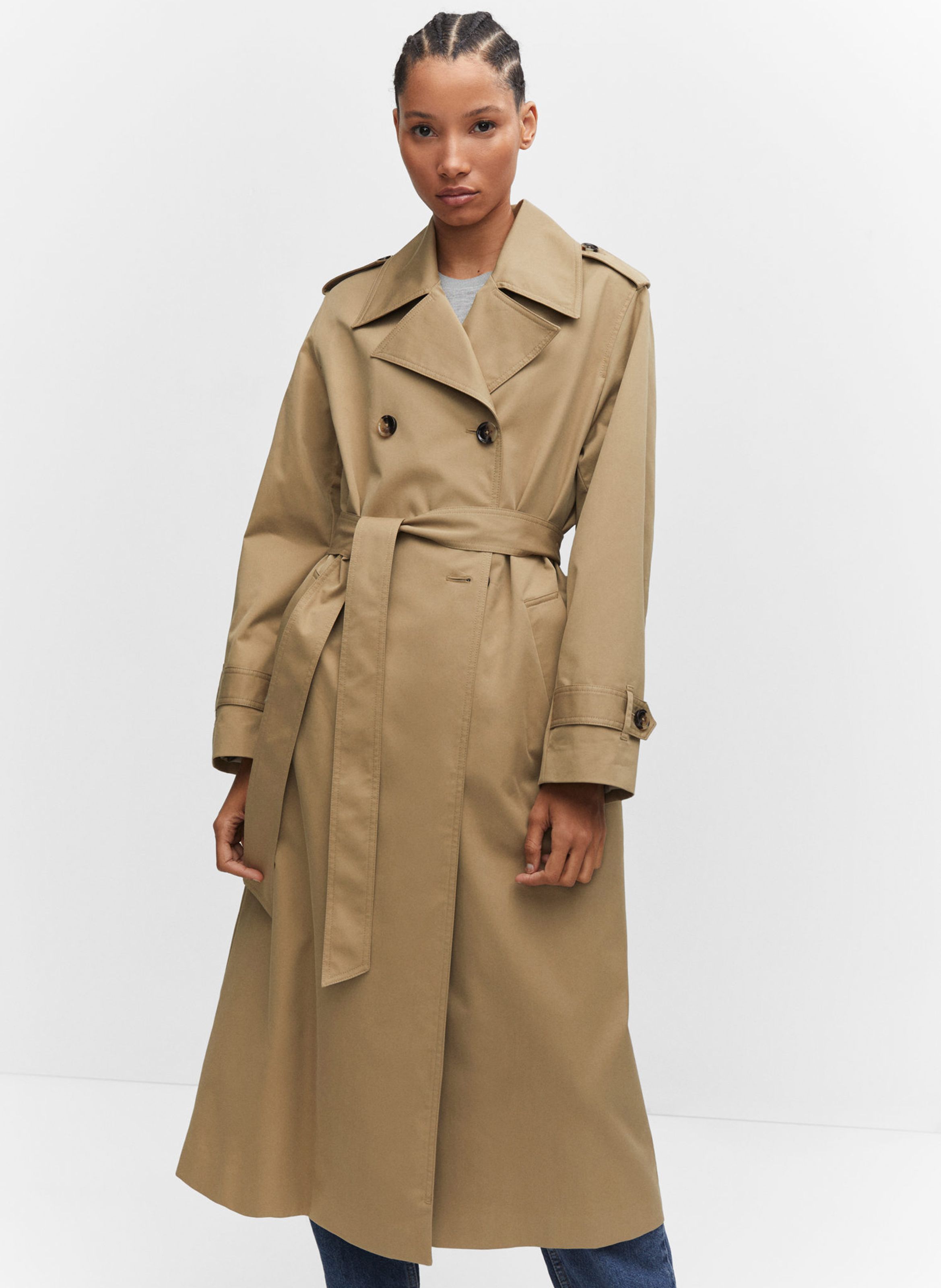 Mango trench shop coat womens