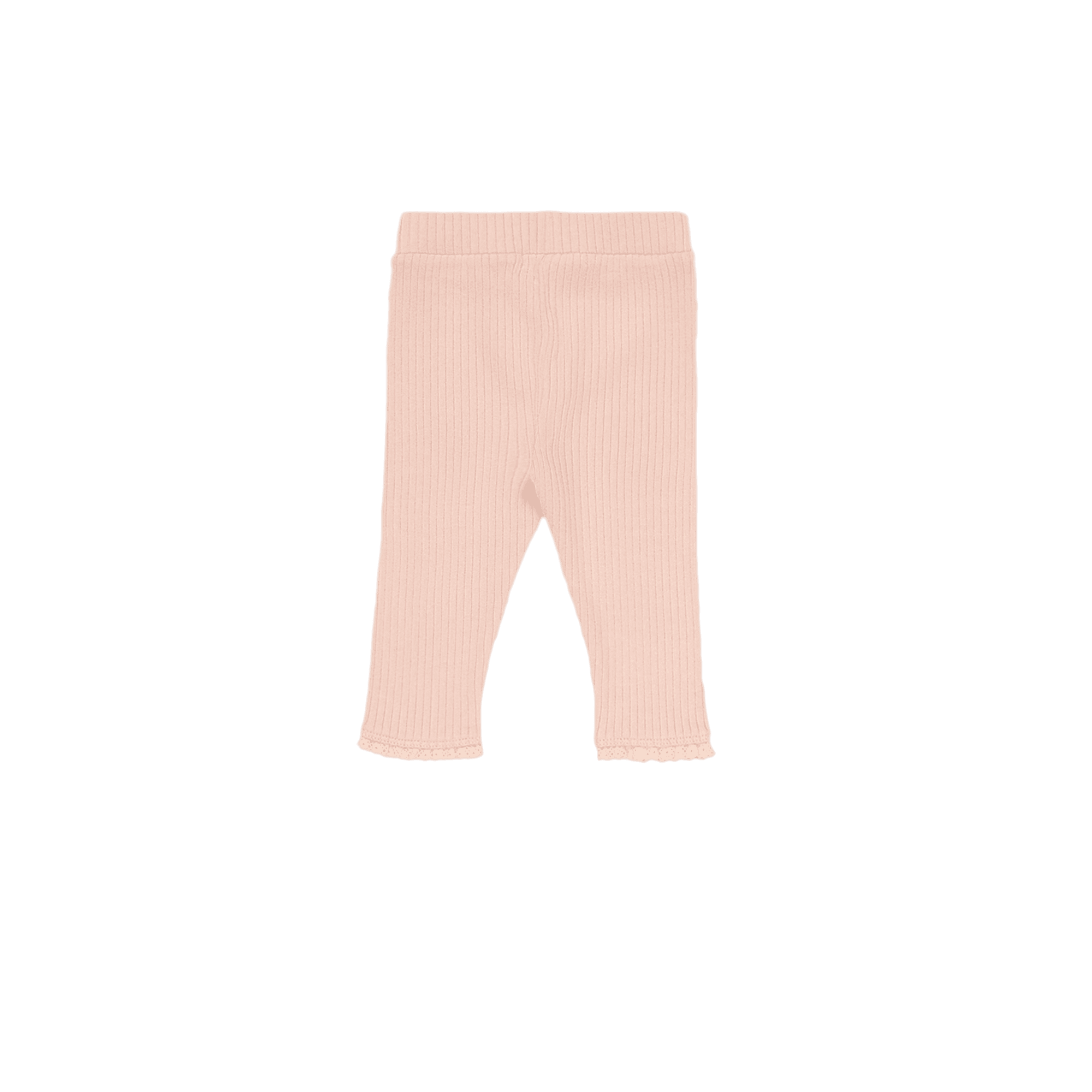 Legging côtelé en coton mélangé THE NEW SOCIETY Rose