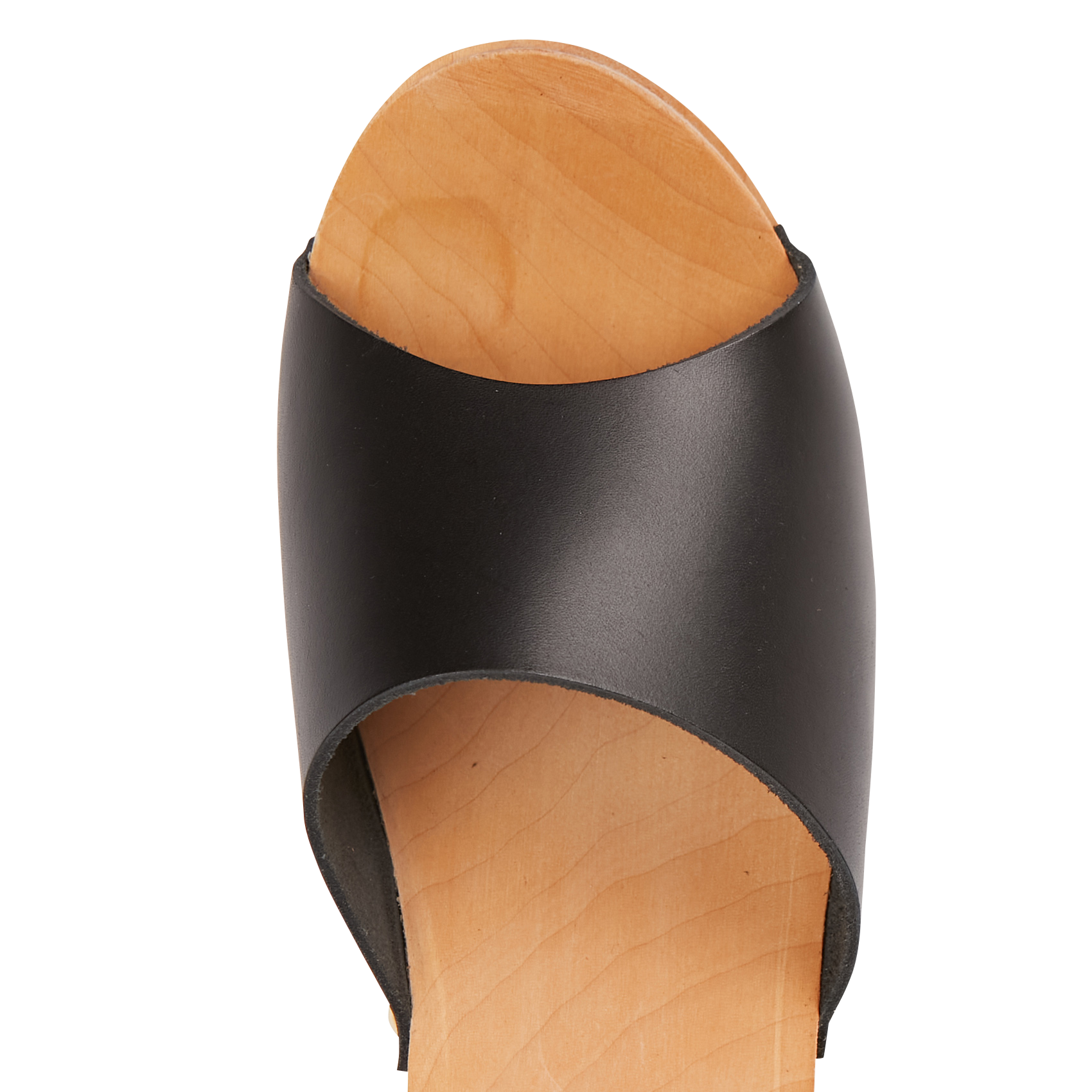 Open, leren klompen met hoge hak SABOTS YOUYOU Zwart