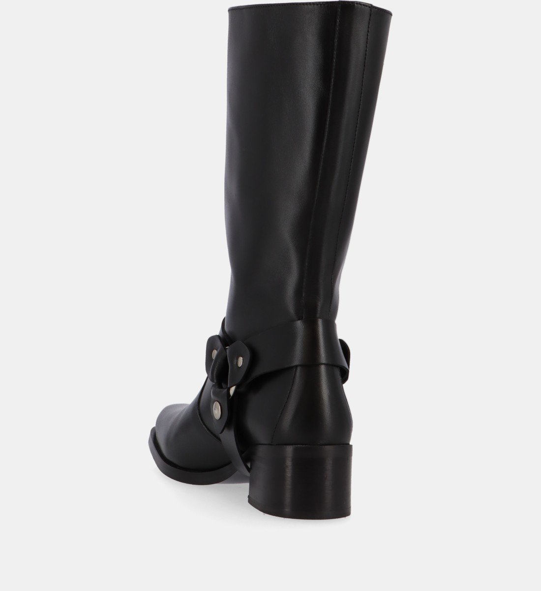 Biker leather boots ALOHAS Black