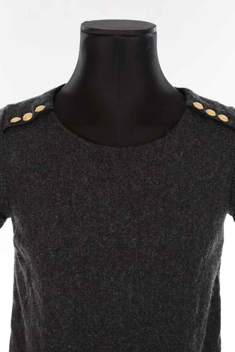 V-neck dress SEZANE - Seconde main Grey