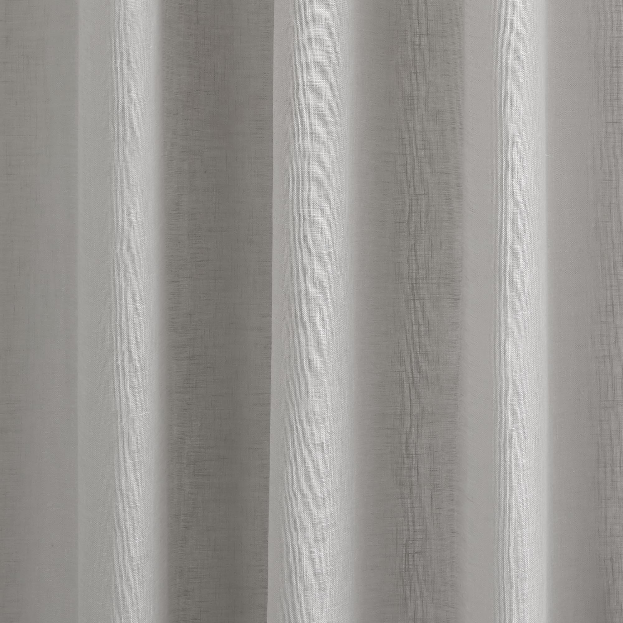 AUBIN - Linen net curtain with gathering tape MADURA Grey