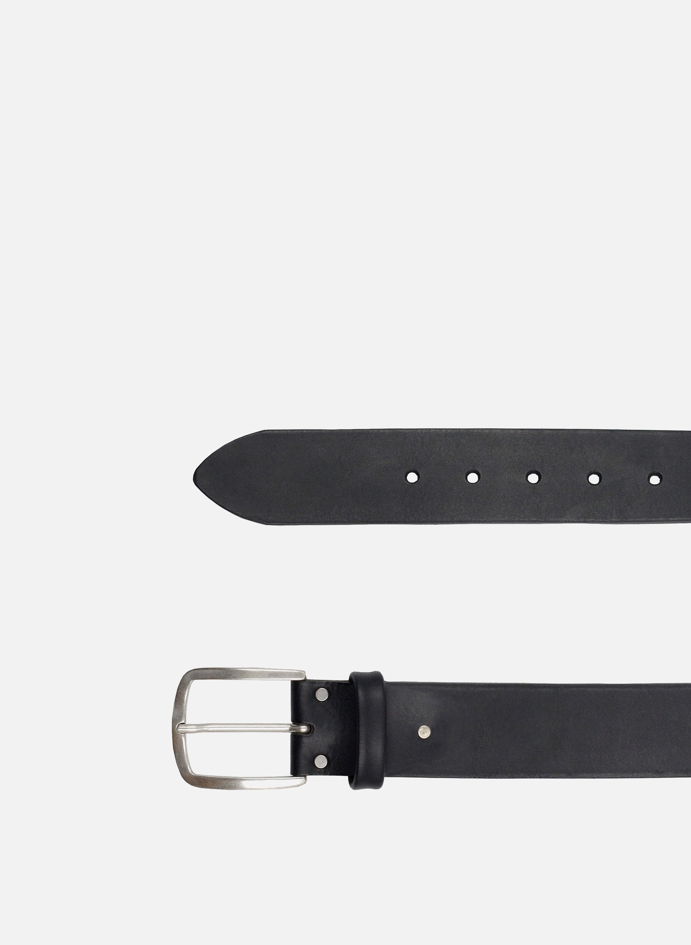 Paris smooth leather belt JULES & JENN Black