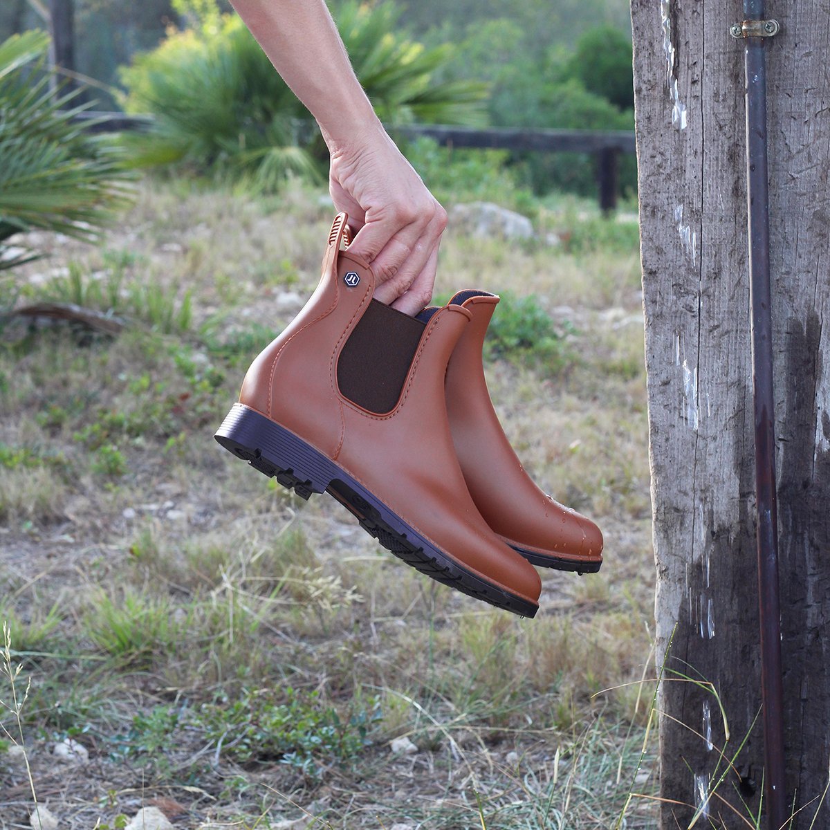 PVC rain boots JULES & JENN Brown