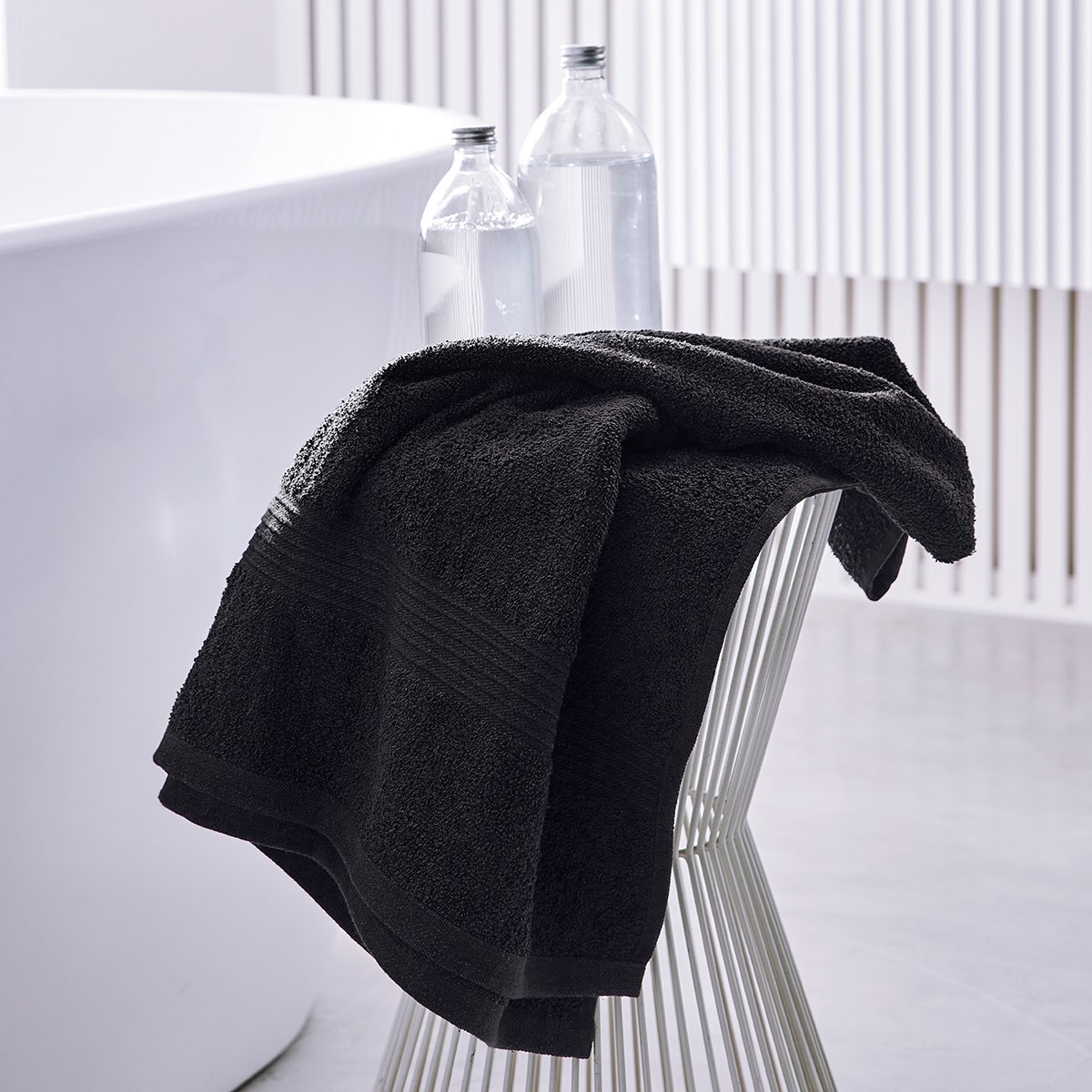 Plain cotton bath towel TODAY LINGE DE MAISON Grey