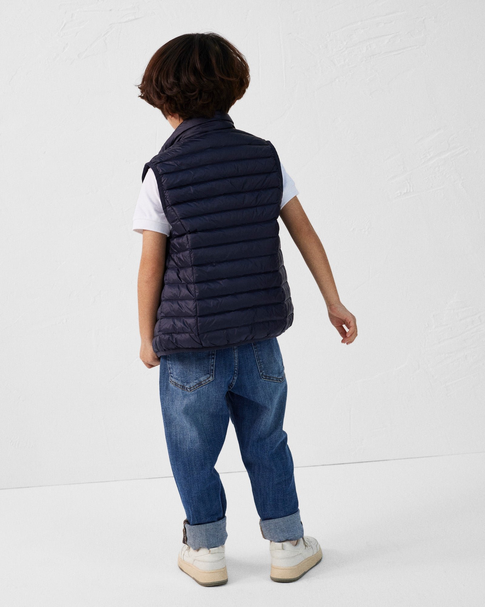 Zoe children's sleeveless puffer jacket JOTT Blue