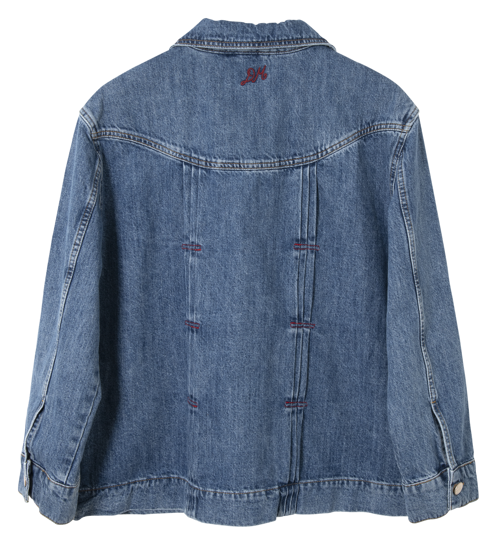 Oversized denim jacket with details DAMSON MADDER Blue