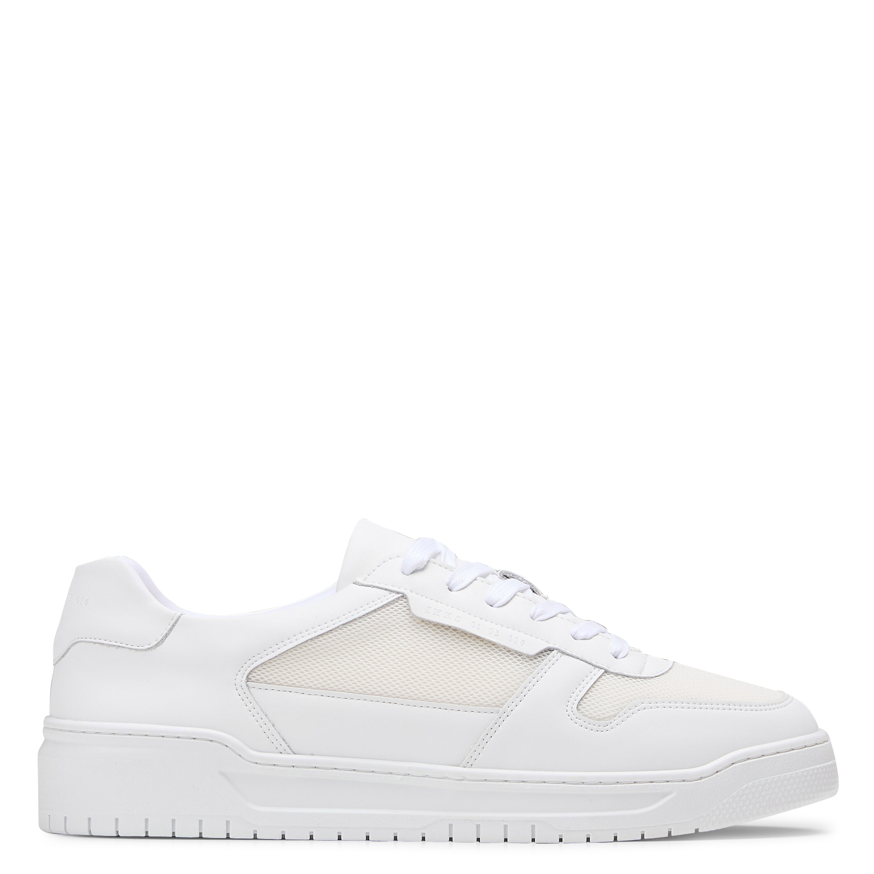 Low-top leather mix sneakers IKKS