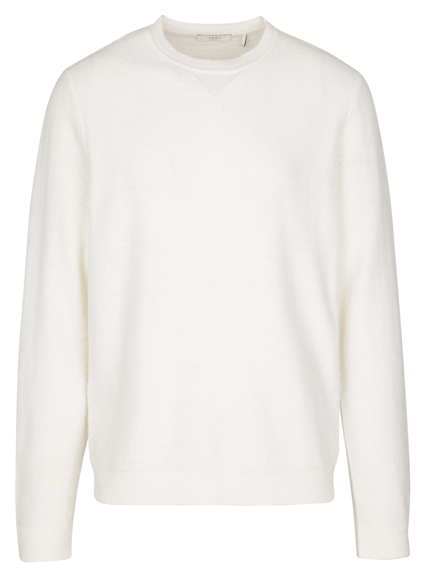 Gerade geschnittener Rundhalspullover IKKS Weiss