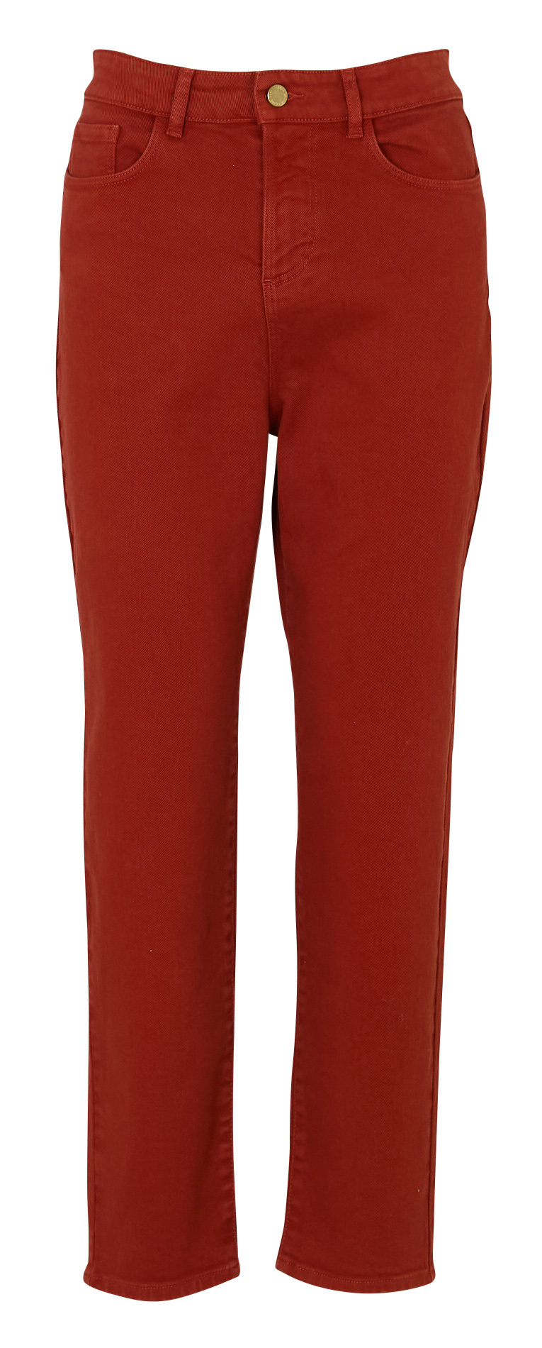 Jean boyfriend taille haute en coton mélangé I CODE Rouge