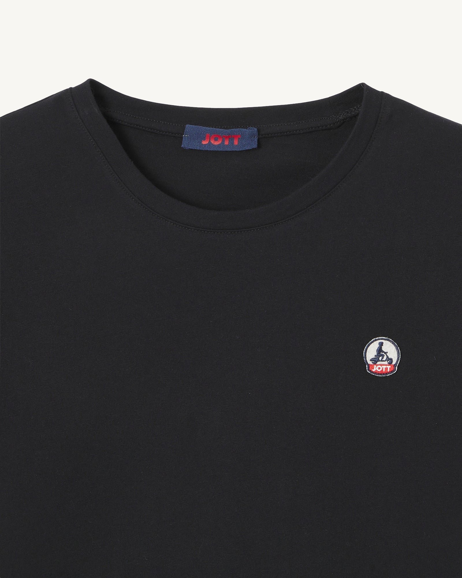 Round neck rosas t-shirt JOTT Black