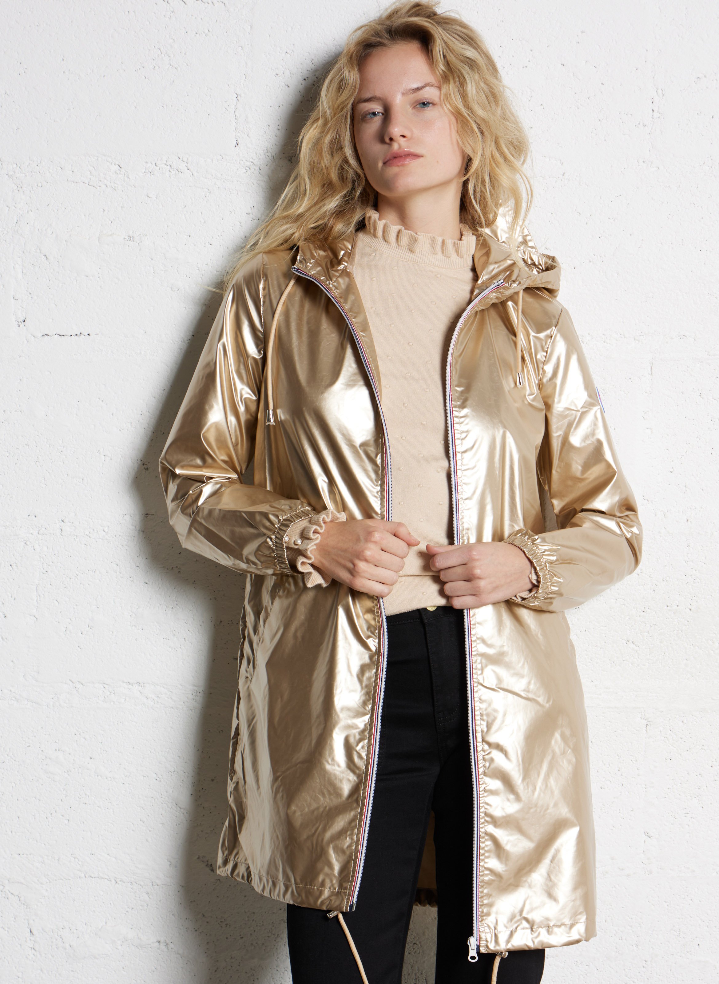 Coupe-vent col montant métallisé LA PETITE ETOILE Doré