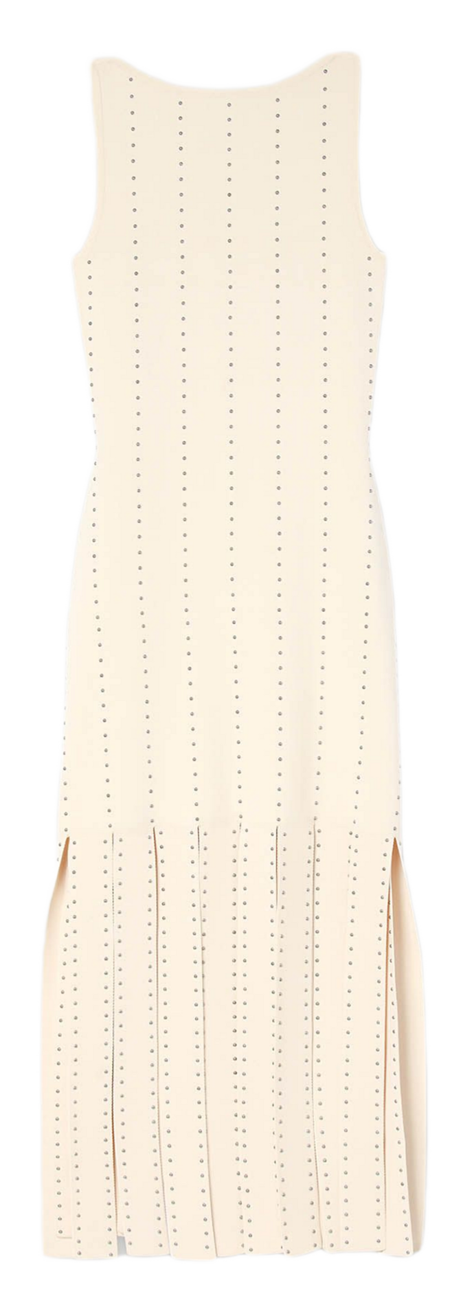 Robe longue col bateau  SANDRO Blanc