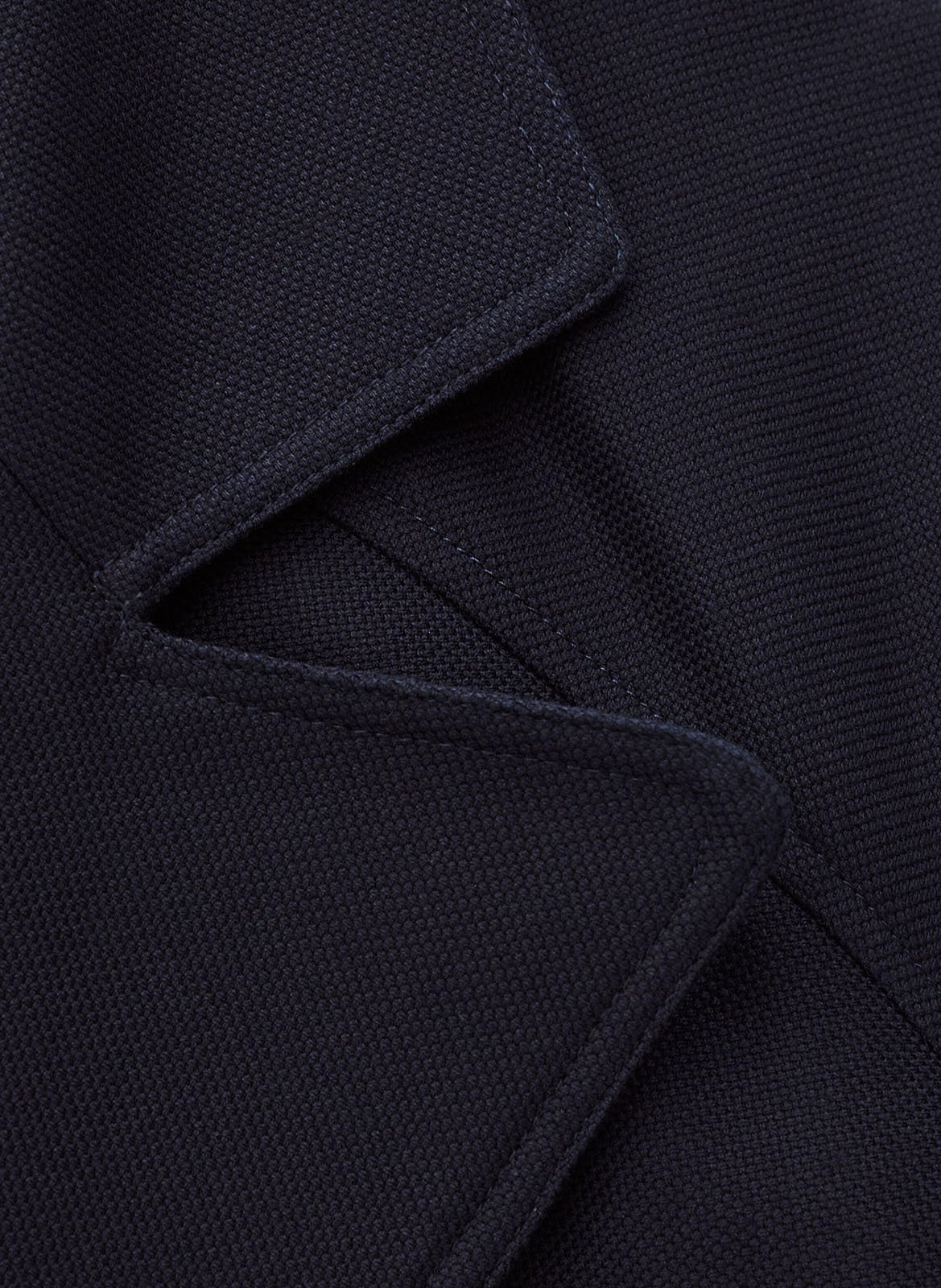 Recht, katoenen jasje met reverskraag BA&SH Blauw