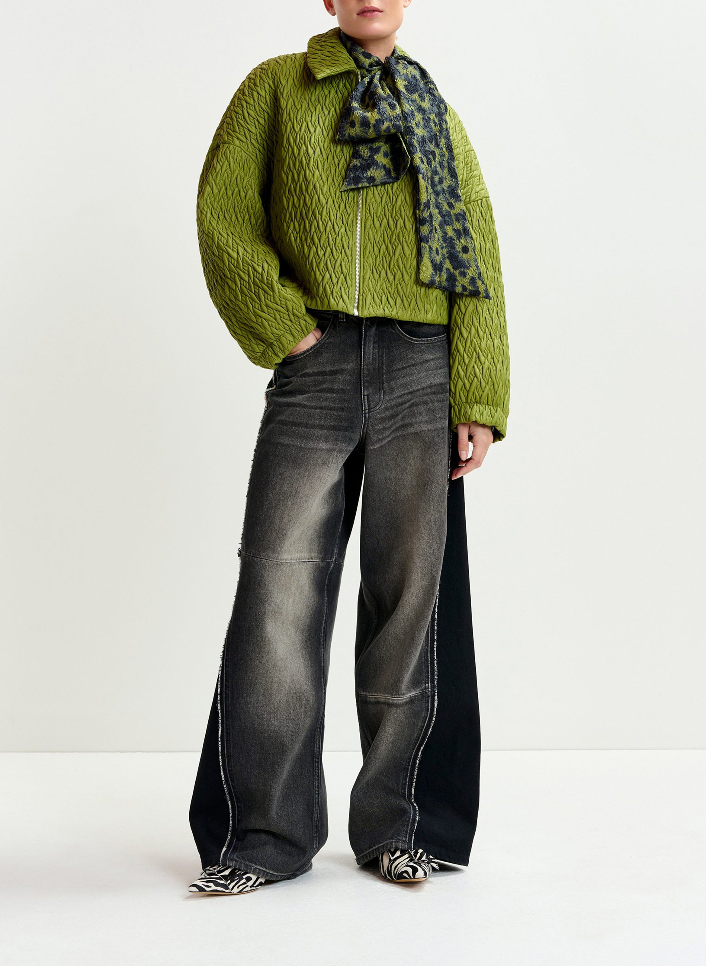 Veste col classique effet cuir ESSENTIEL ANTWERP Vert