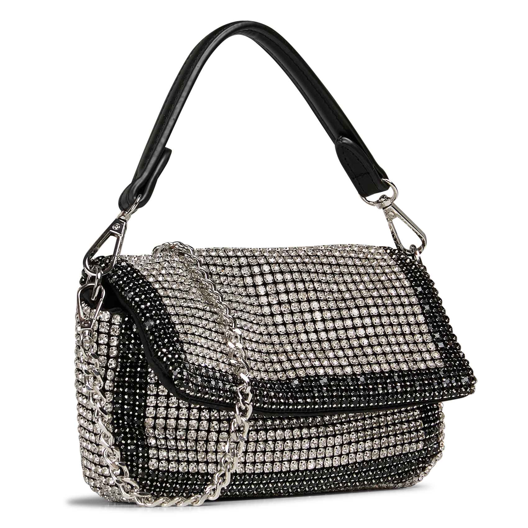 Mini clutch met strass AU PRINTEMPS PARIS Zilver