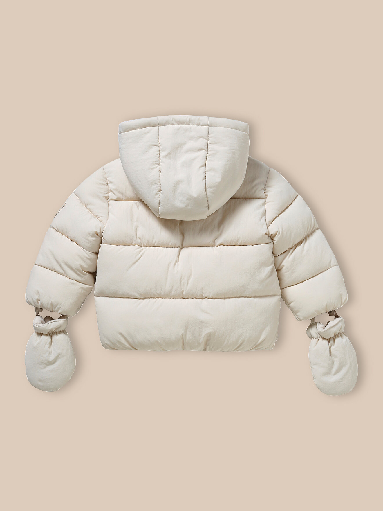 Warm padded jacket lined with fleece CYRILLUS Beige