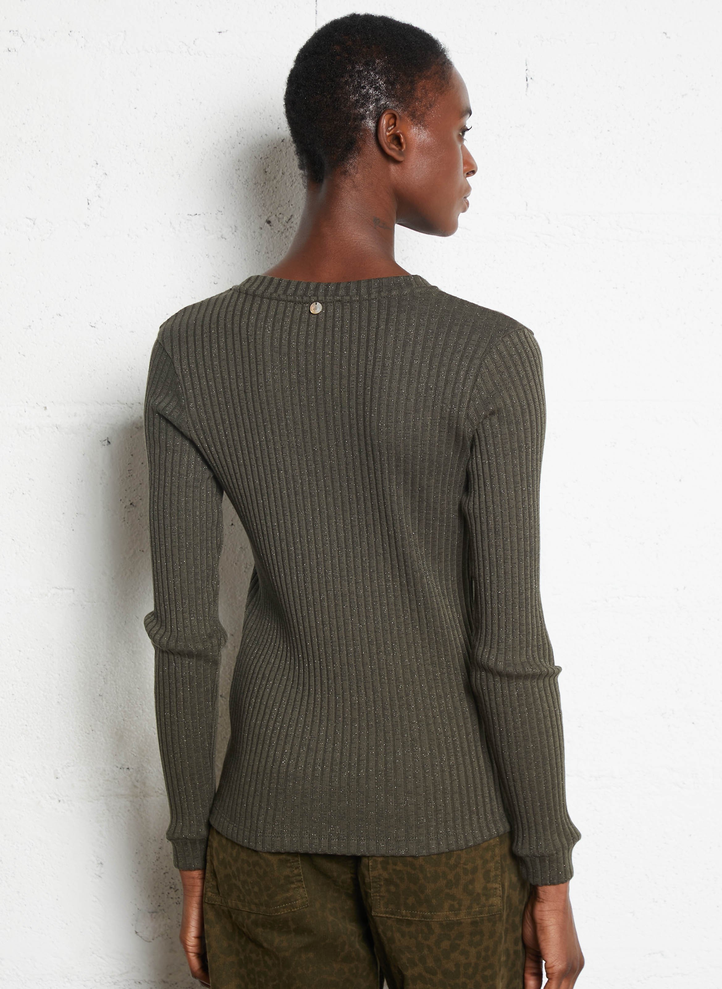 Cross-over T-shirt ONE STEP Kaki