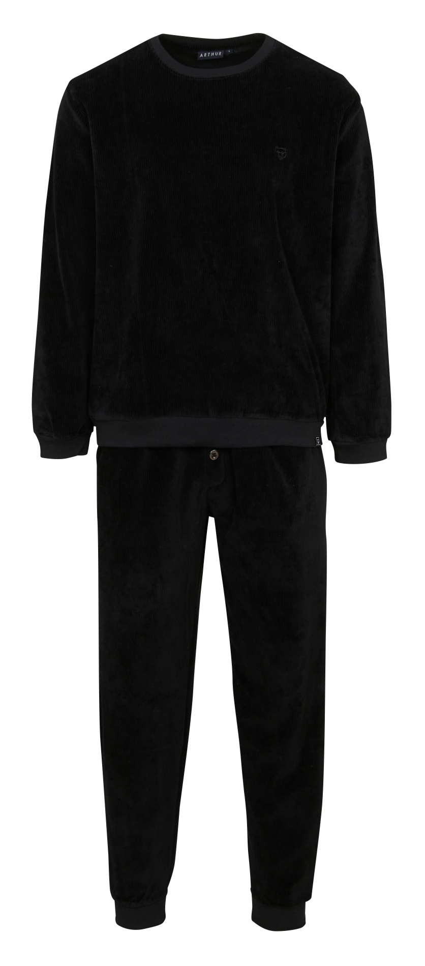 Ensemble de pyjama en coton mélangé ARTHUR Noir