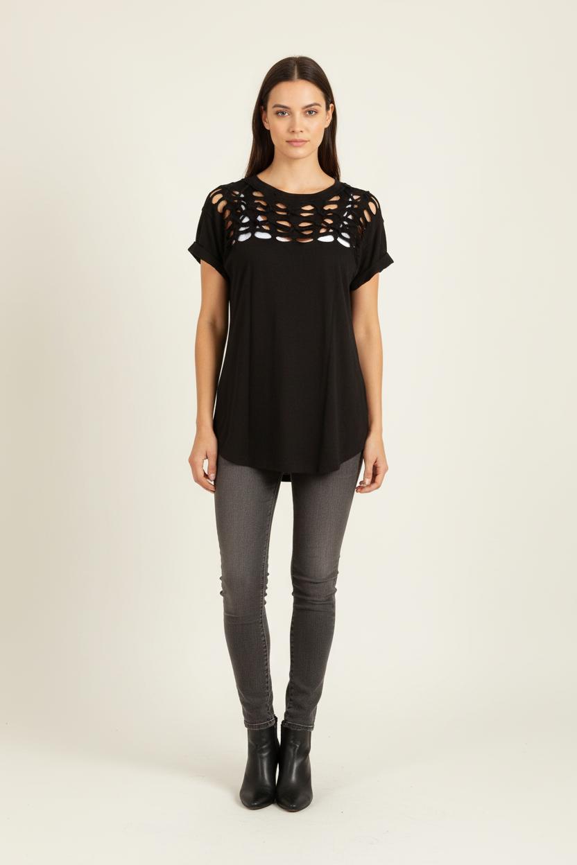 Tommy Badge T-shirt ISABEL MARANT - Seconde Main Black