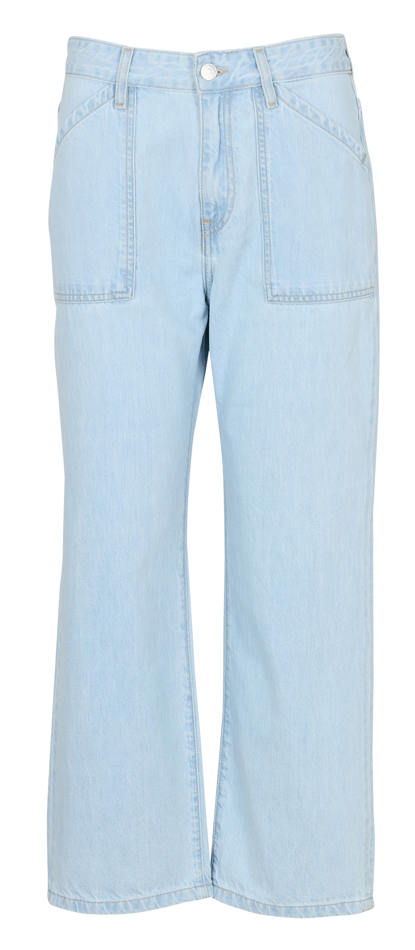 Katoenen jeans met rechte pijp ACQUAVERDE Blauw