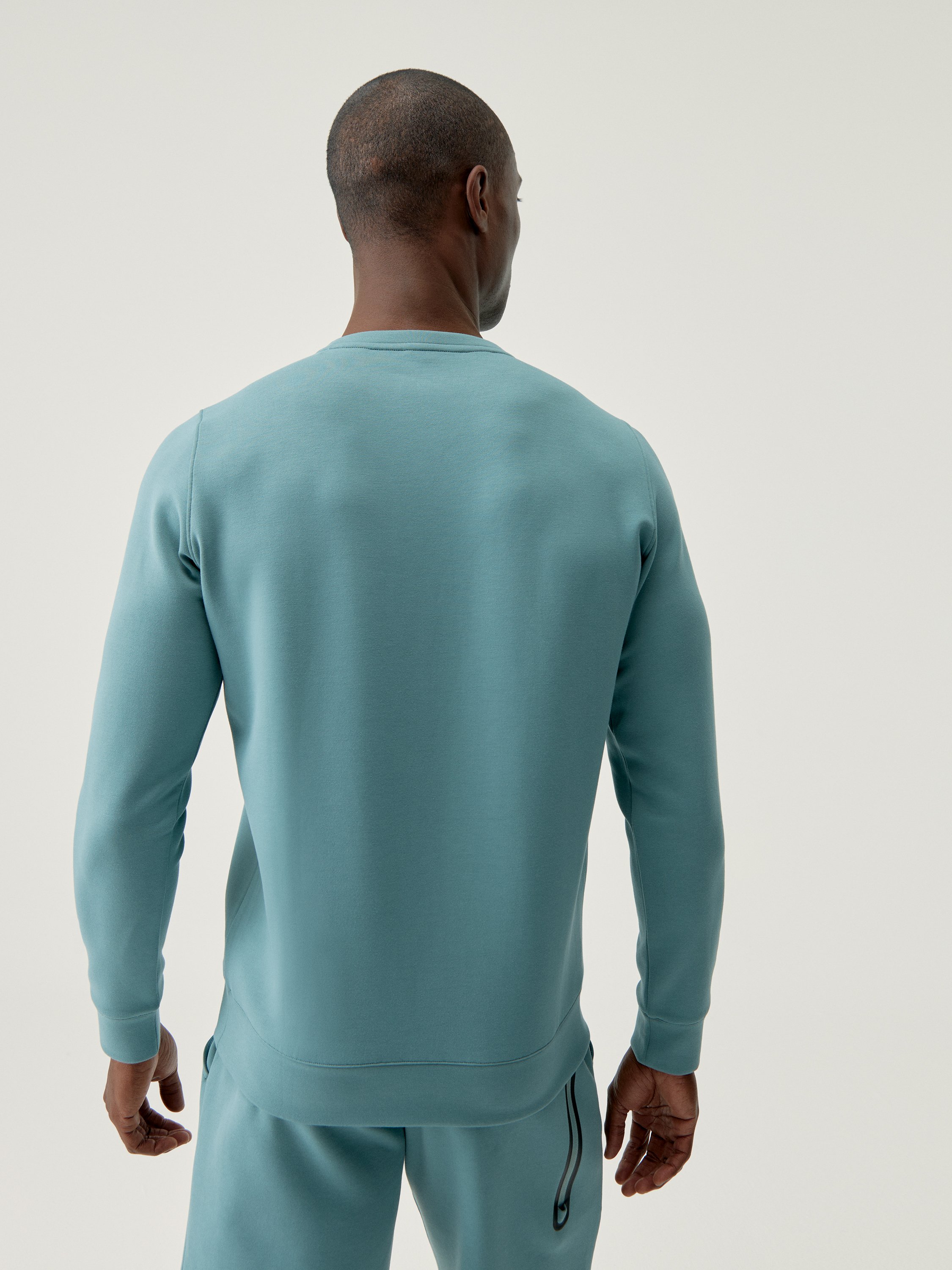 Sport performance hoodieless sweatshirt BORN Green