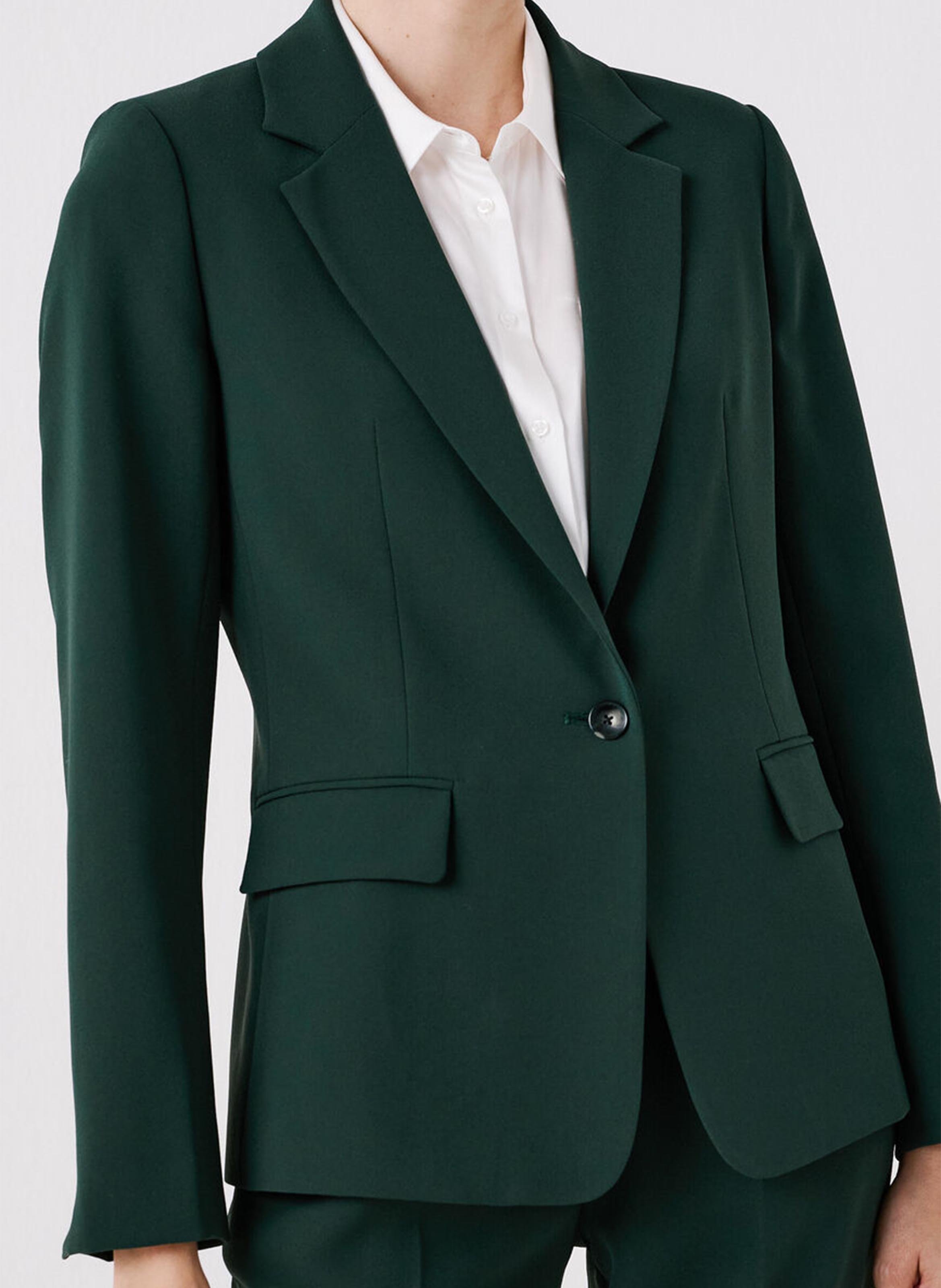 Fitted suit jacket CAROLL Green