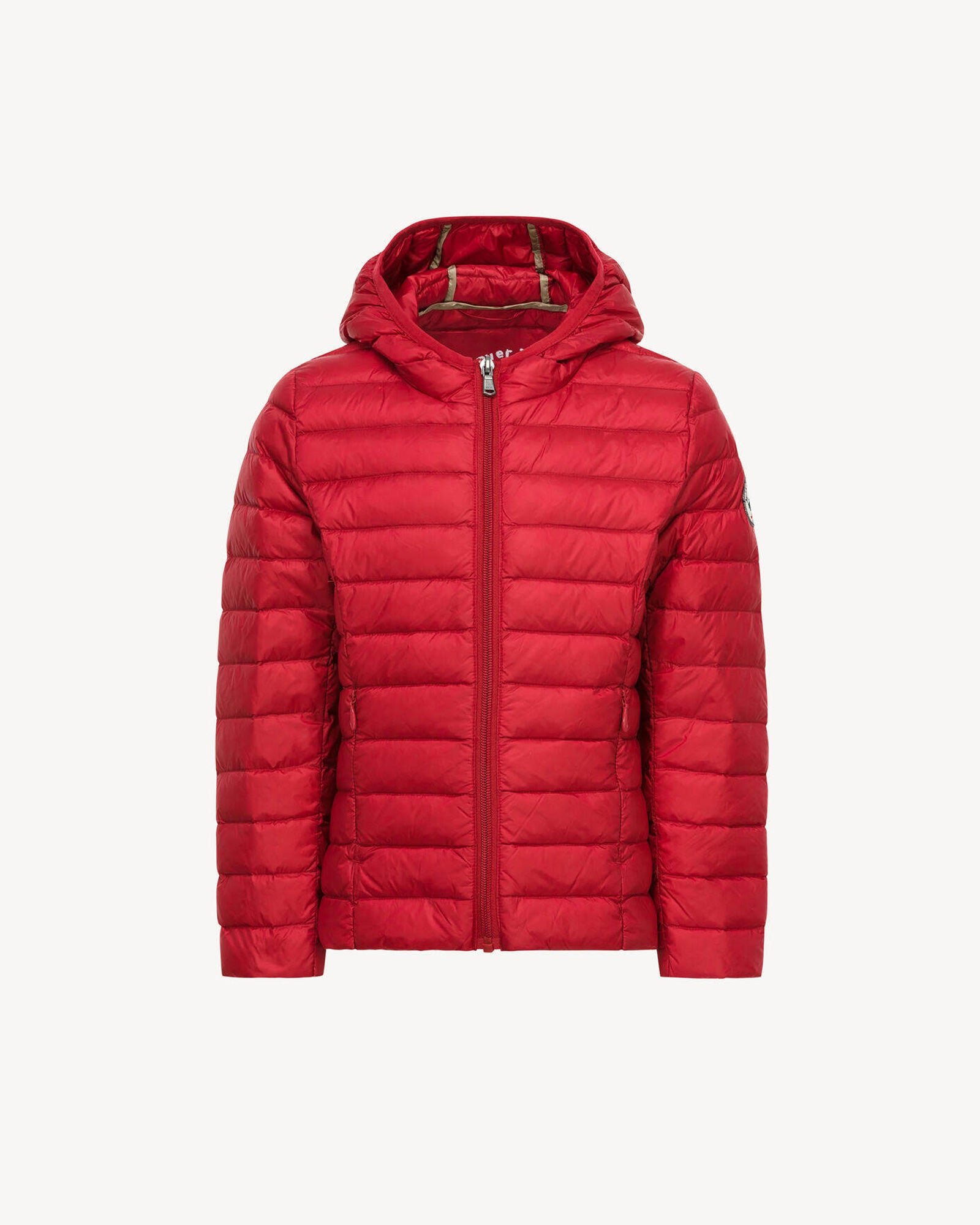 Carla lightweight hooded children's down jacket JOTT Red