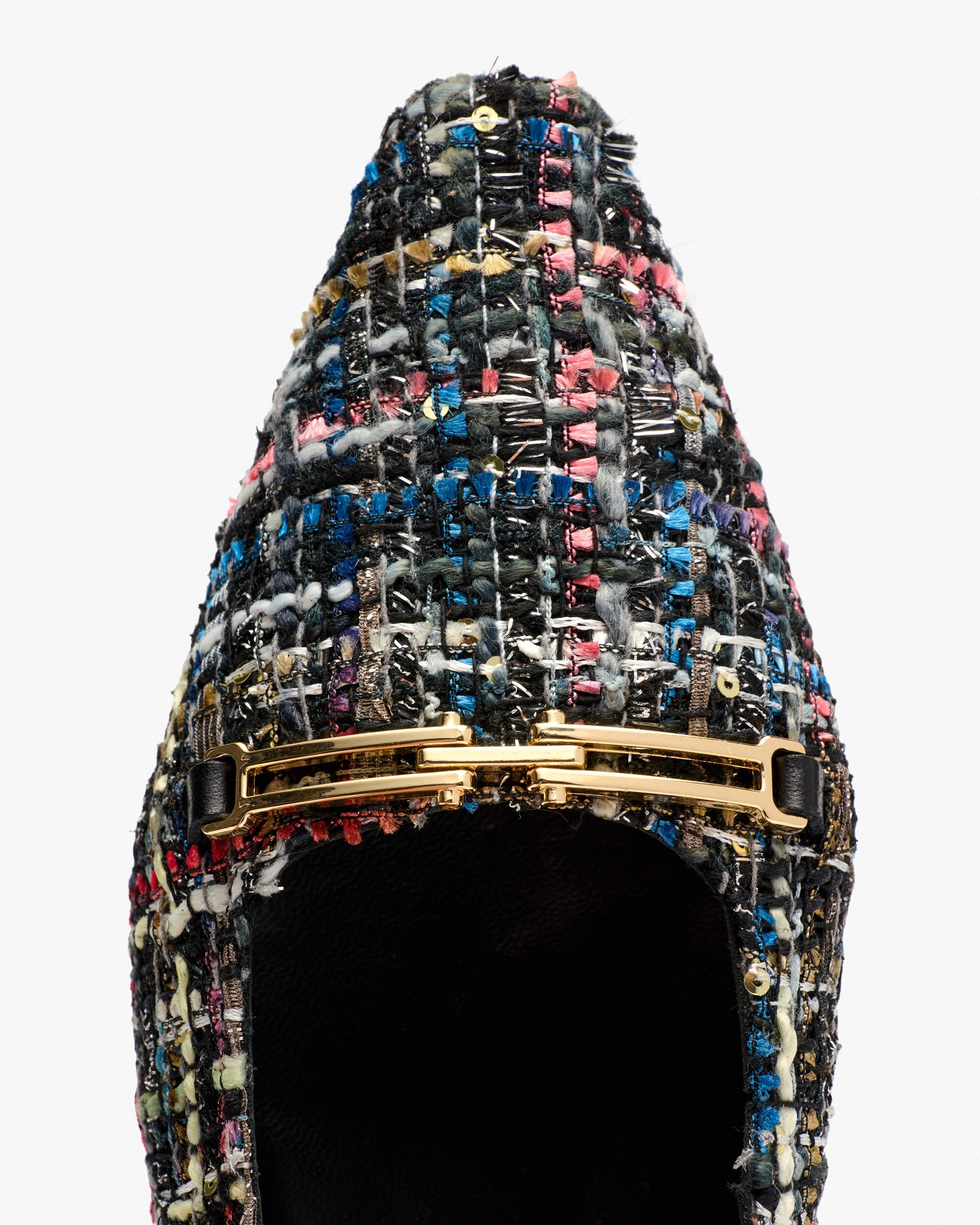 Heels in multicolored printed fabric PEDRO MIRALLES Multicolored