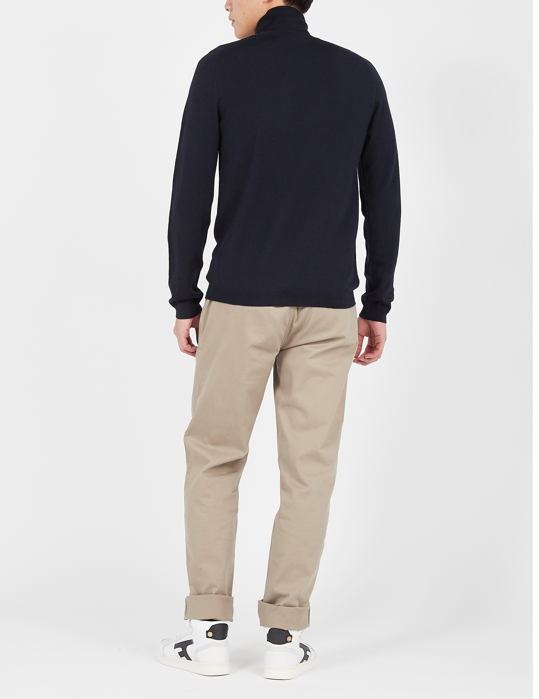 Rollkragenpullover aus Wolle, Regular Fit AU PRINTEMPS PARIS Blau