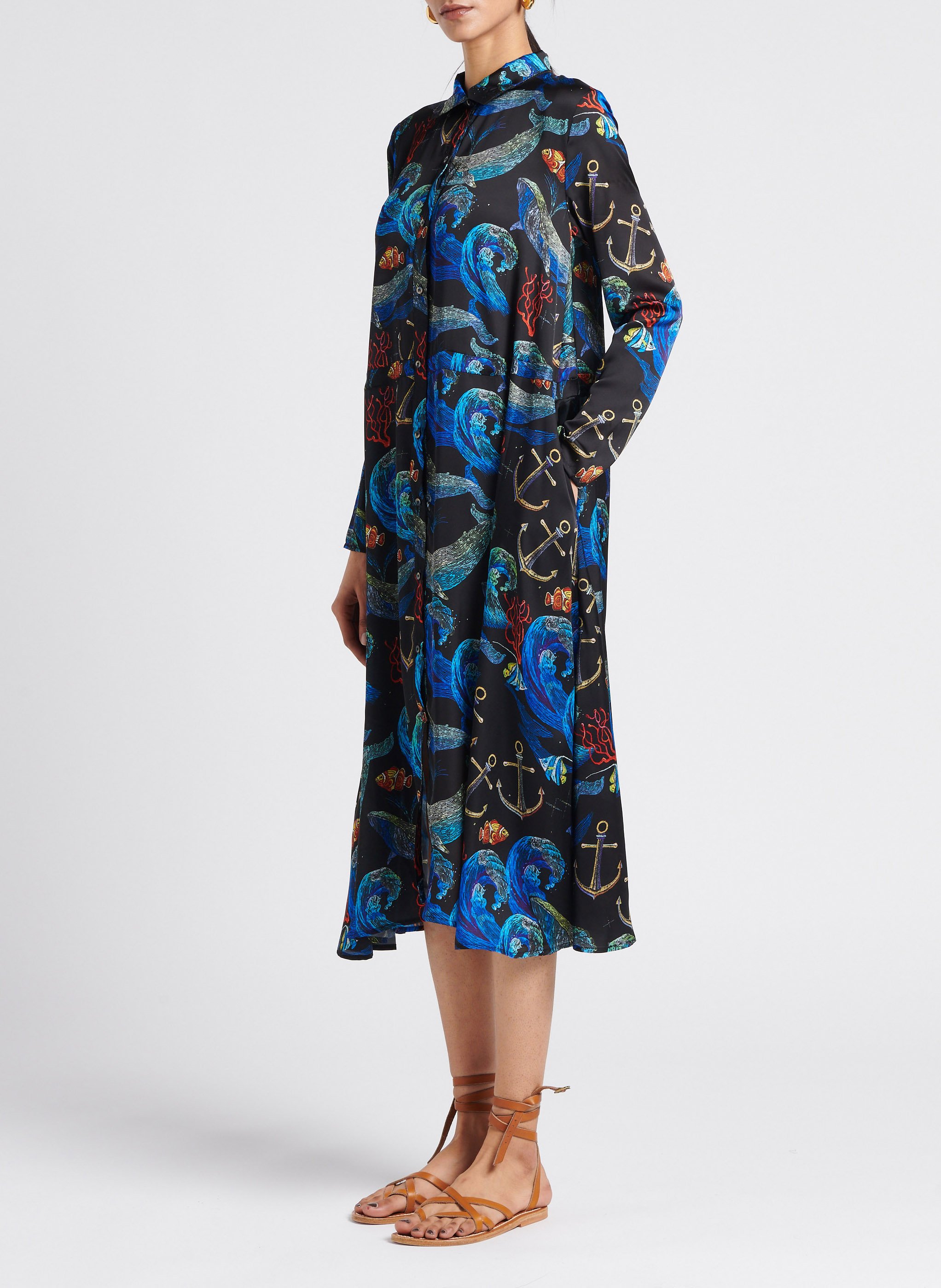 Overhemdjurk met klassieke kraag en print HEIMSTONE Veelkleurig