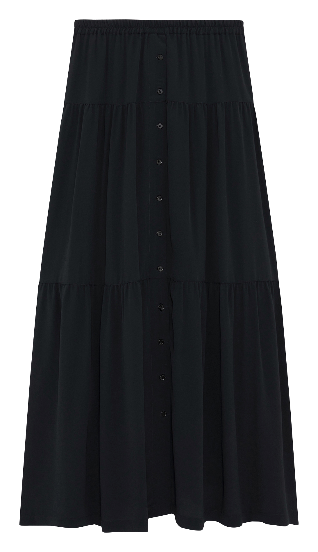 Ausgestellter Midirock PABLO Schwarz