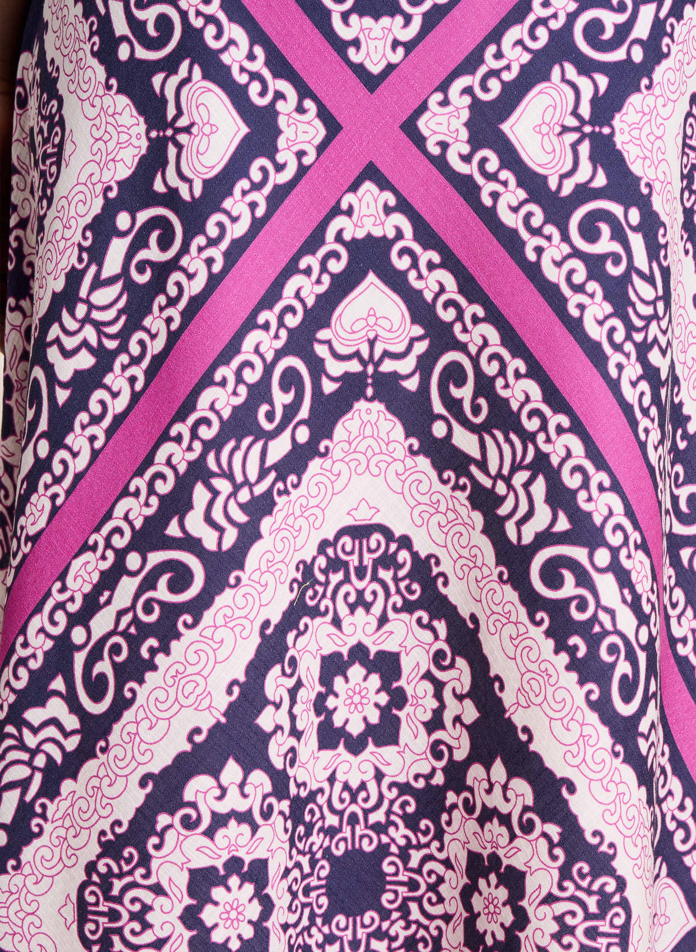 Flared long organic cotton dress LA FEE MARABOUTEE Multicolored