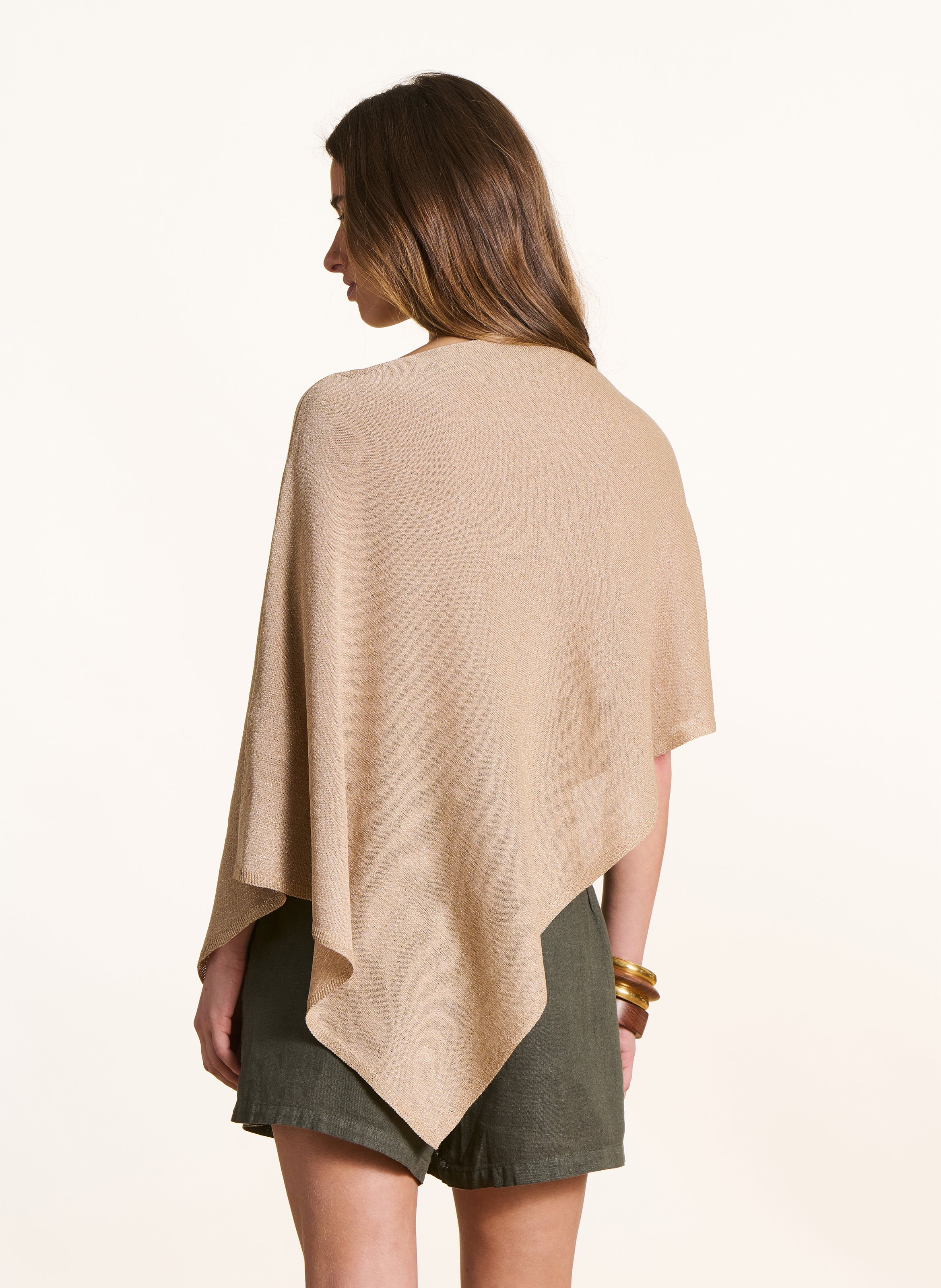 Poncho irisé LA FEE MARABOUTEE Jaune