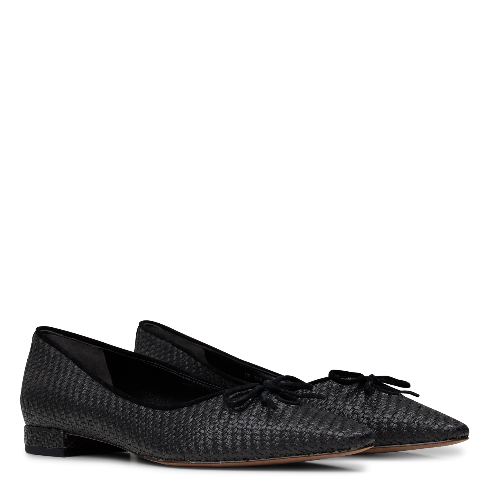 Raffia ballet flats SAM EDELMAN Black