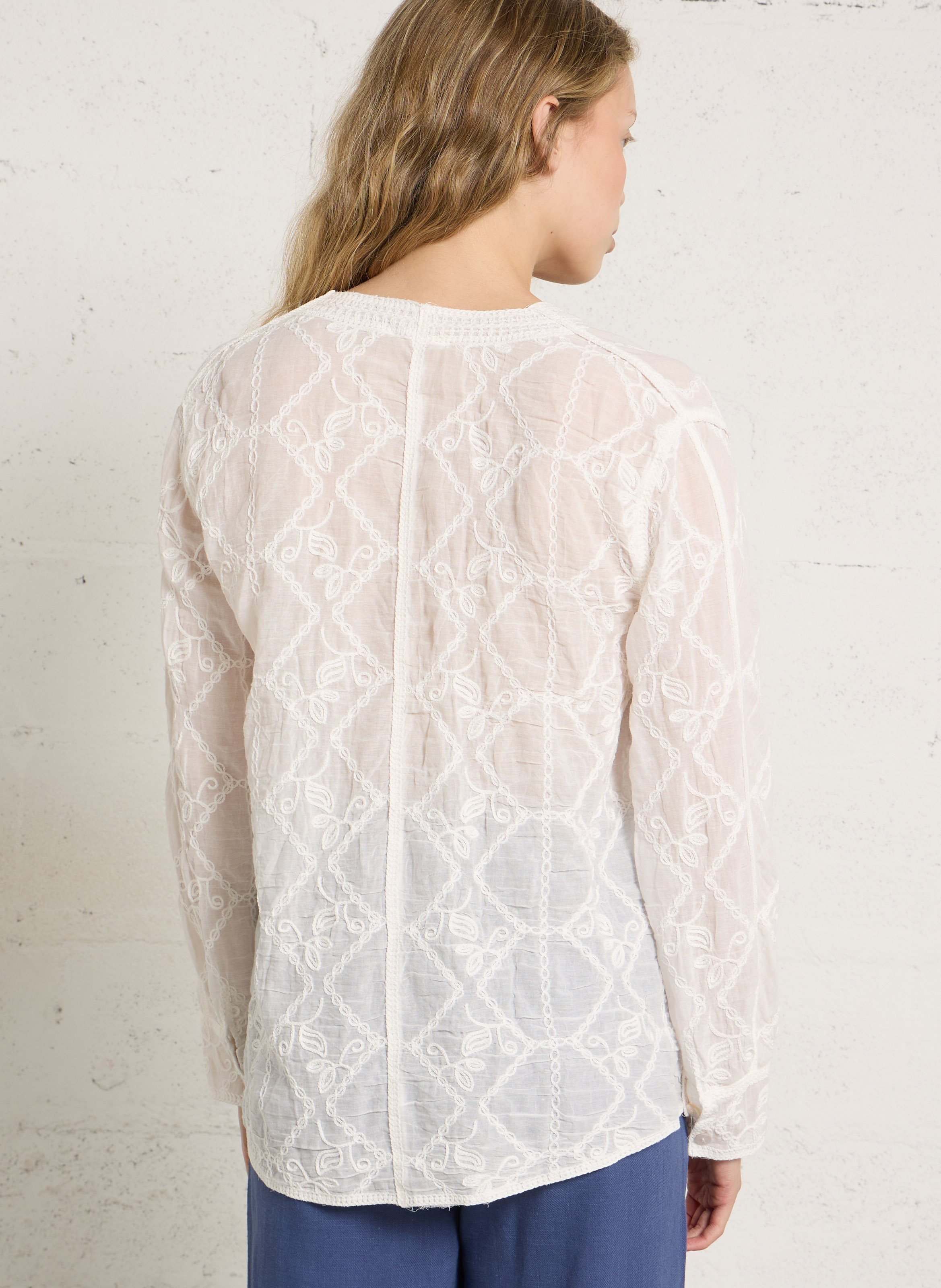 Chemise droite en coton THE KORNER Blanc